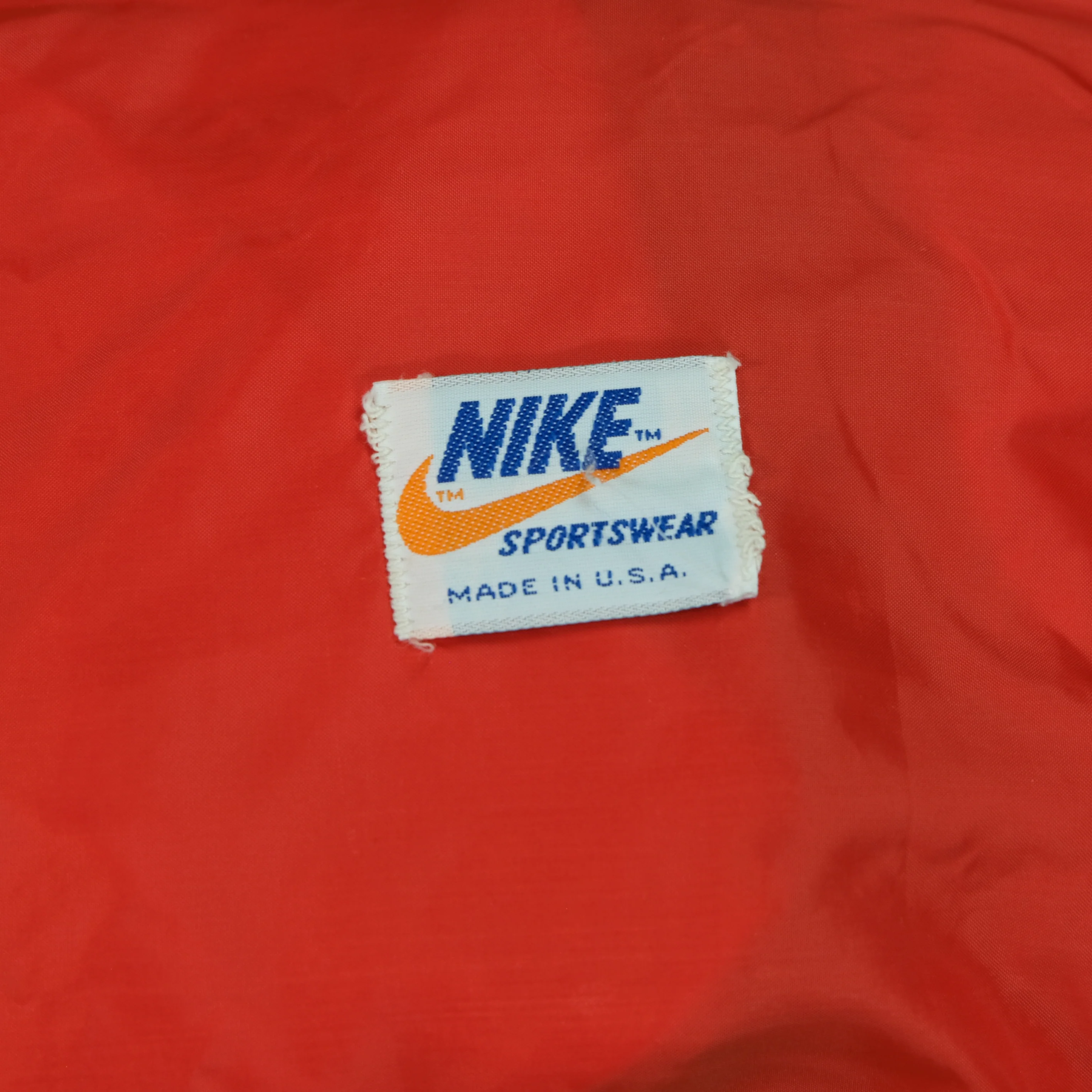 Vintage NIKE Sportswear Packable Windbreaker Jacket 70s 80s Red Black White M - Image 5