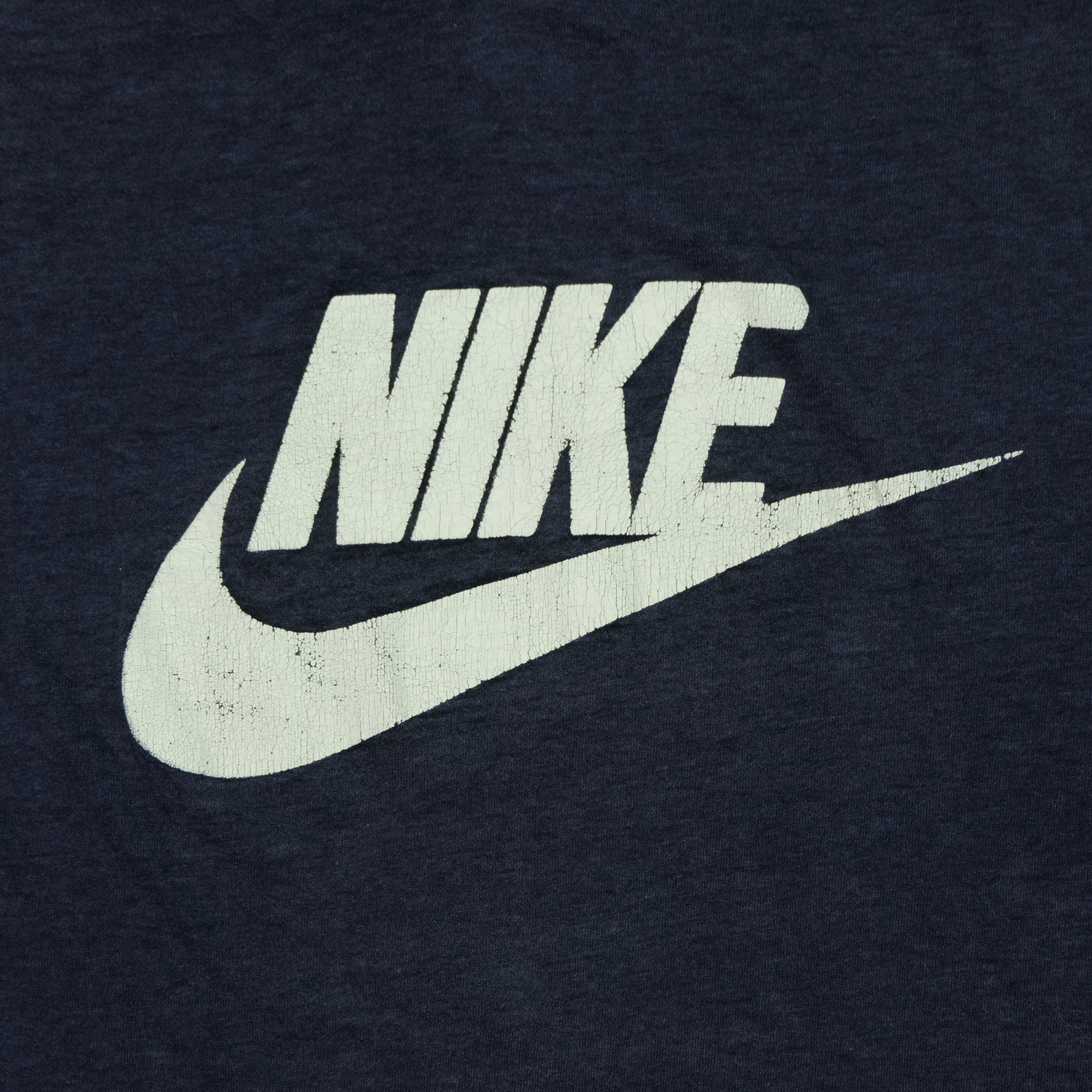 Vintage NIKE Sportswear Portland Basketball Camp All Star Spell Out Swoosh T Shirt 70s 80s Navy Blue M - Image 6