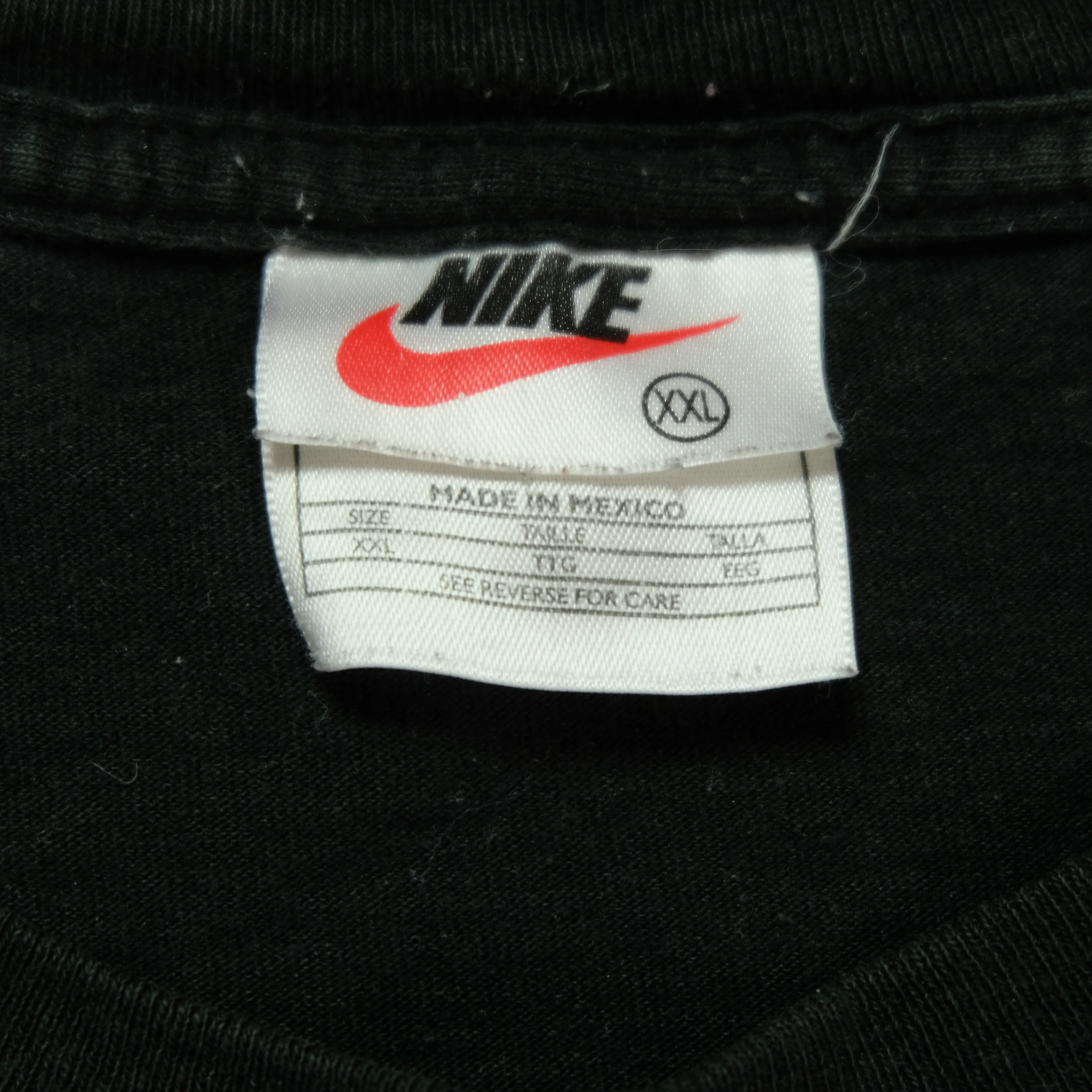 Vintage NIKE Thanks Mike For Inspiring Us Michael Jordan Retirement T Shirt 2000s Black 2XL - Image 4