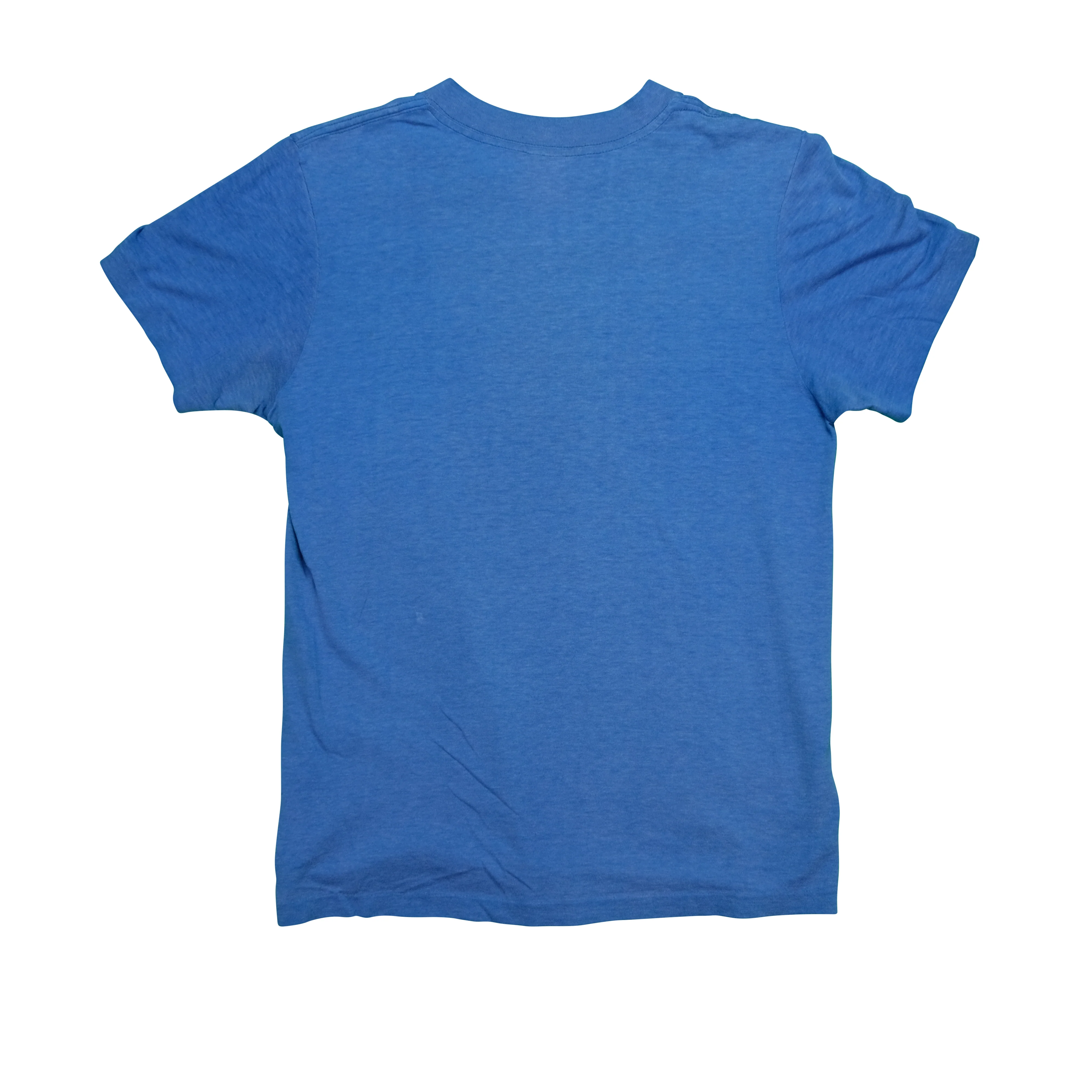 Vintage NIKE The Original Beaverton Oregon Spell Out Swoosh T Shirt 80s Blue S - Image 2