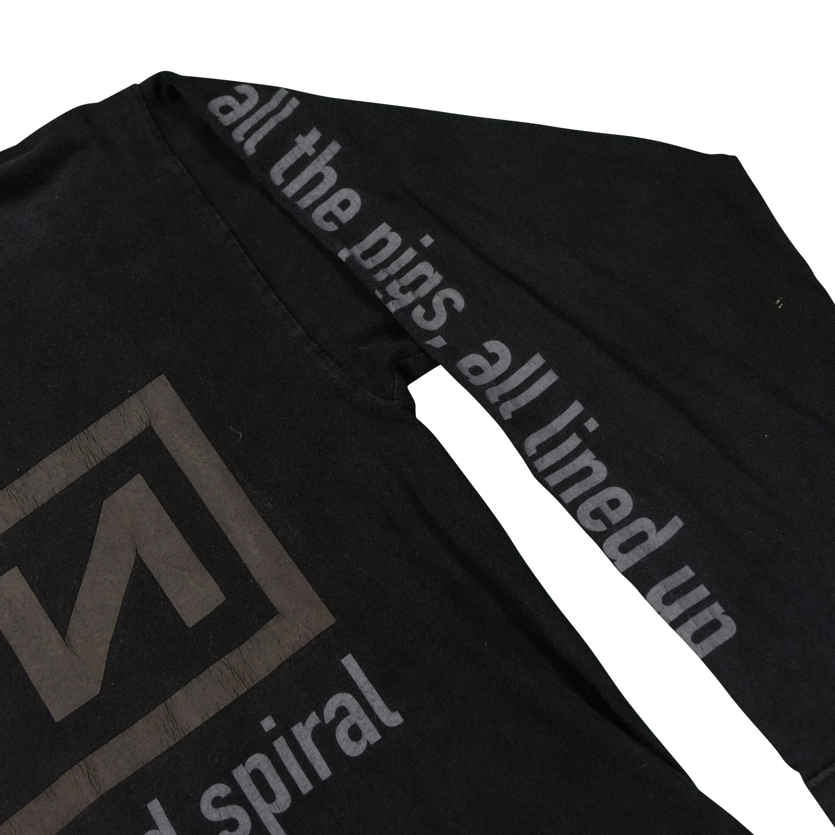 Vintage Nine Inch Nails NIN The Downward Spiral Halo Eight 1994-95 Album Tour Long Sleeve T Shirt 90s Black L - Image 4