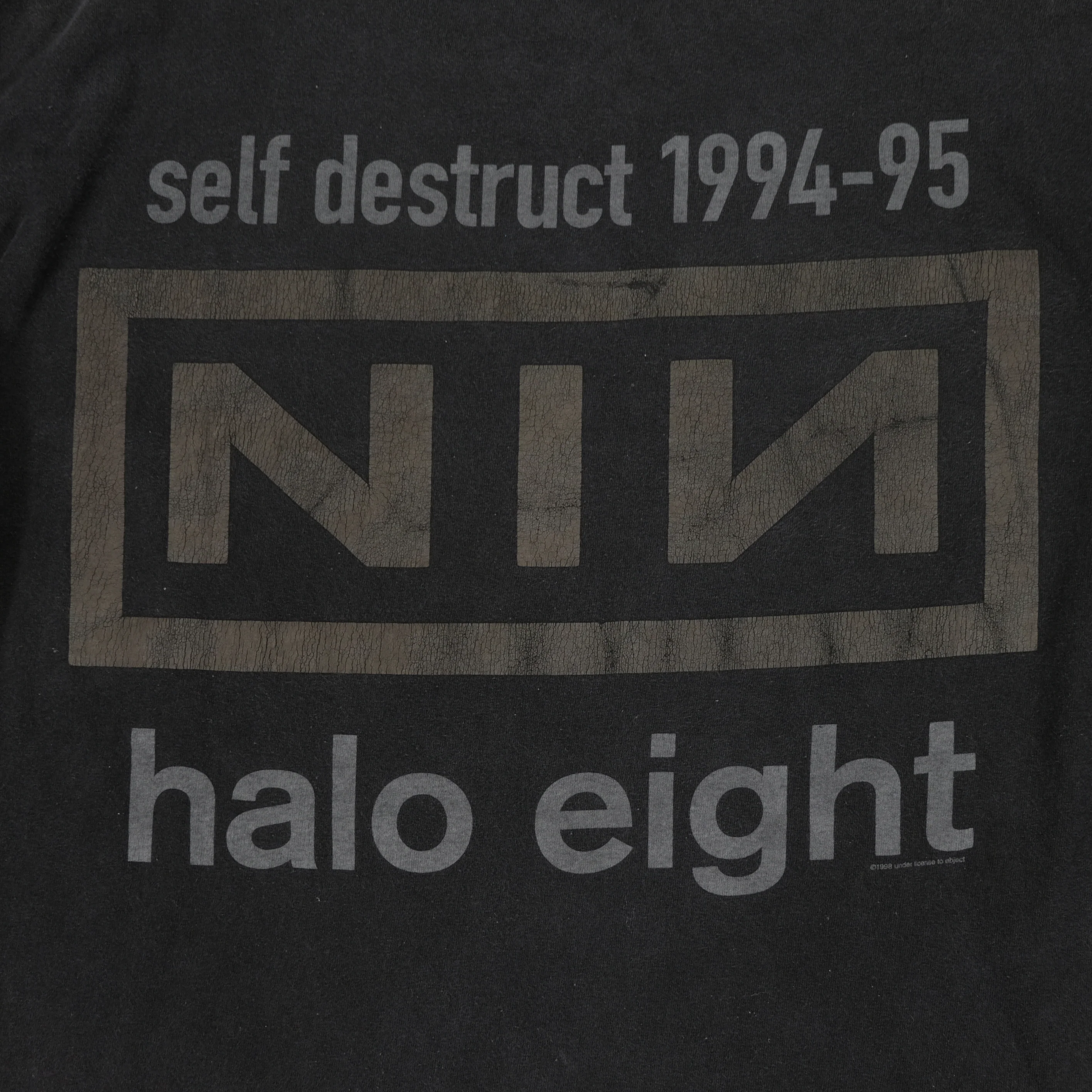 Vintage Nine Inch Nails NIN The Downward Spiral Halo Eight 1994-95 Album Tour Long Sleeve T Shirt 90s Black L - Image 8