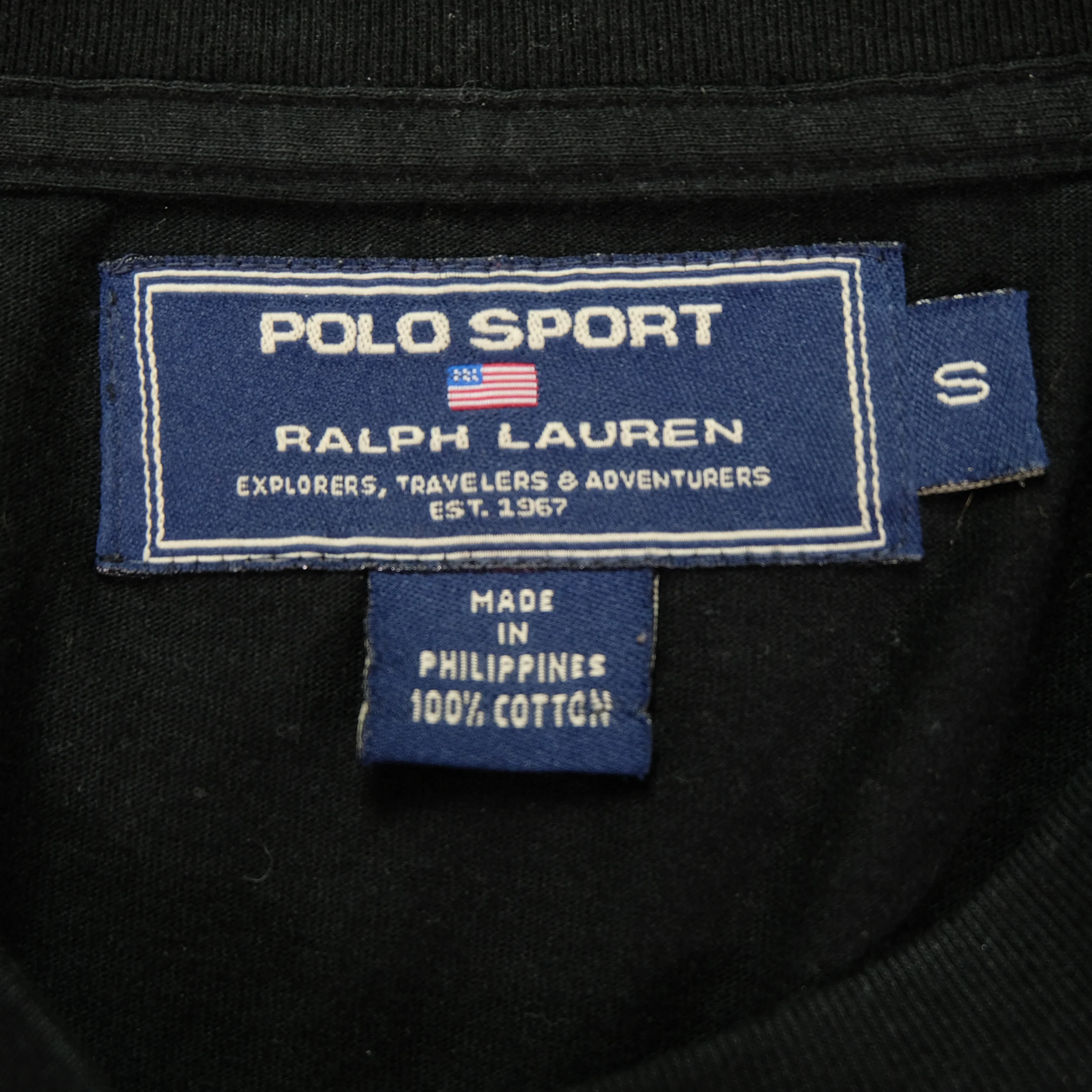 Vintage POLO SPORT Ralph Lauren Motocross Dirt Bike All Over Print Long Sleeve T Shirt 90s Black S - Image 5