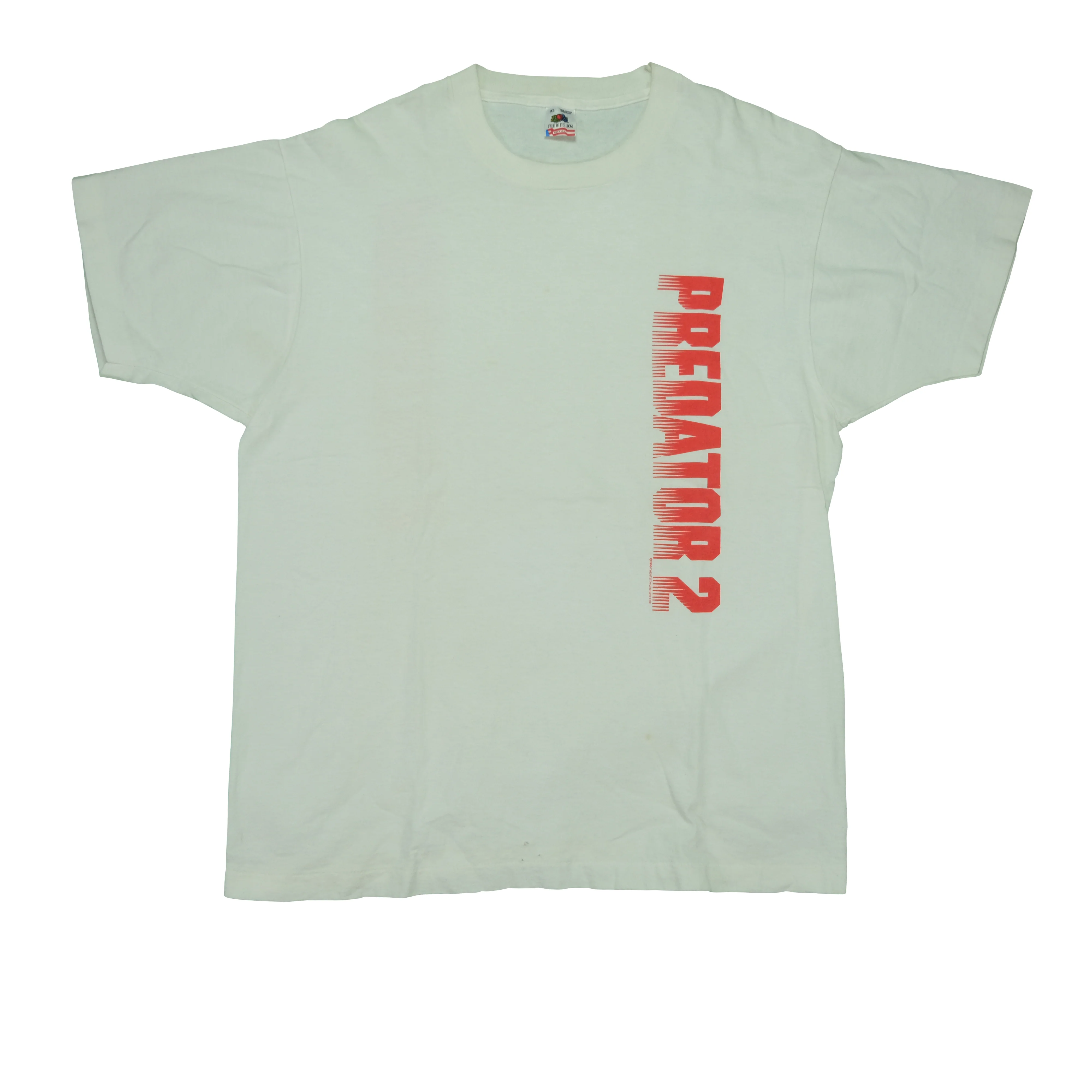 Vintage Predator 2 1990 Movie Promo T Shirt 90s White XL