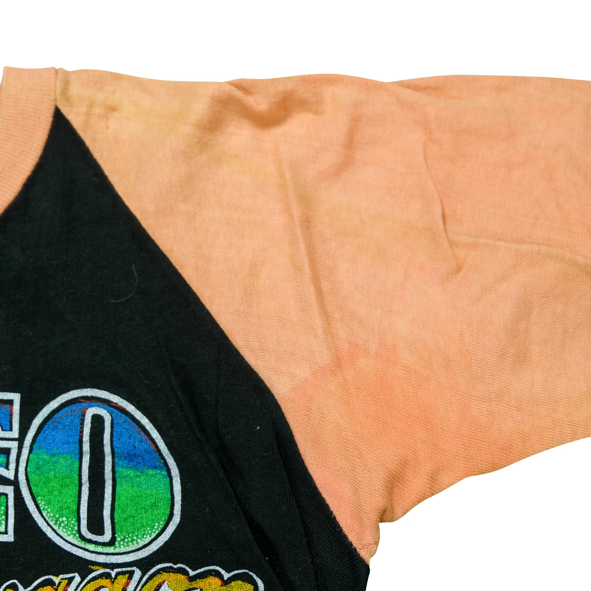 Vintage REO Speedwagon Good Trouble Hi Infidelity Albums Raglan T Shirt 80s Black Orange - Image 5