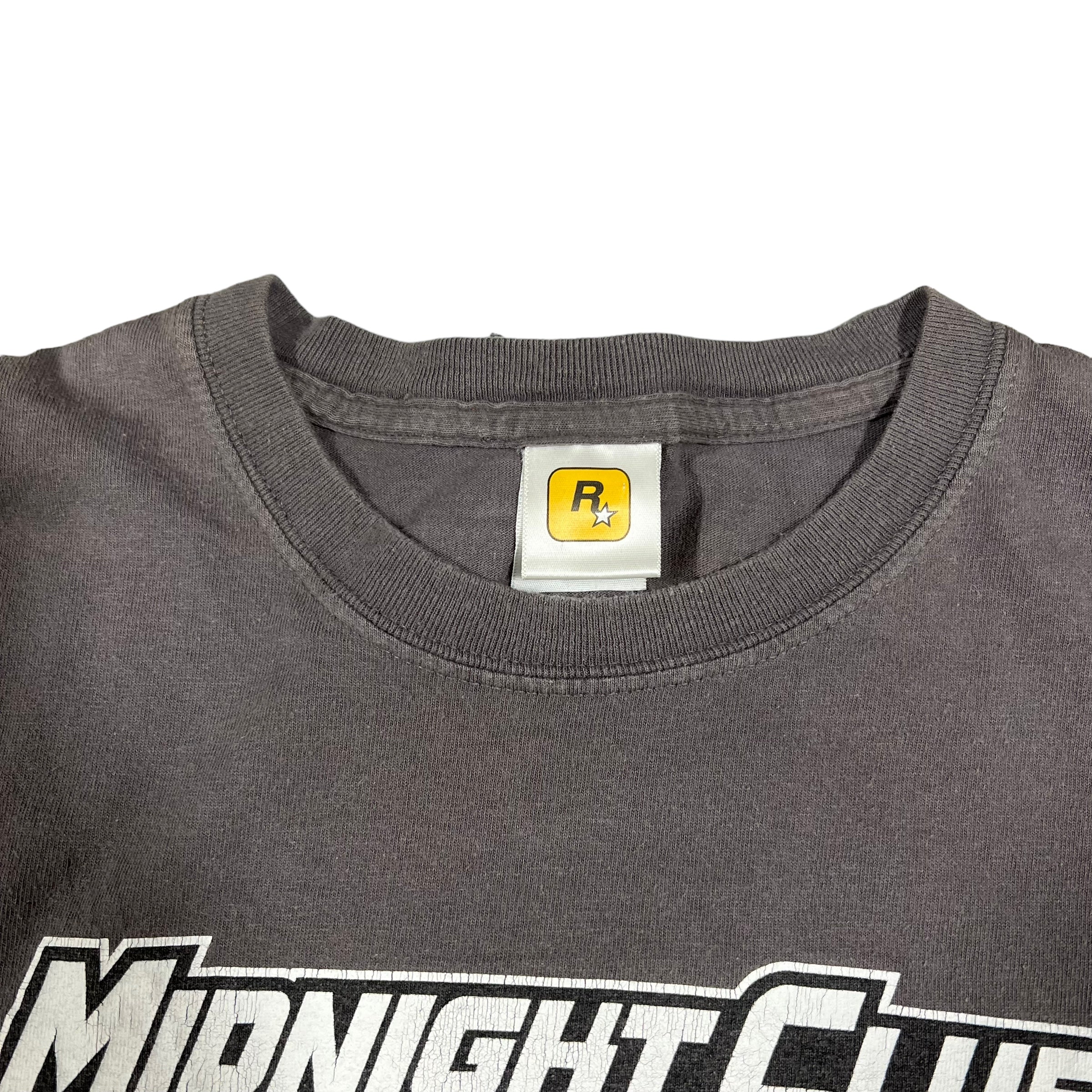Vintage ROCKSTAR GAMES Midnight Club Los Angeles Video Game Promo T Shirt 2000s Gray L - Image 3