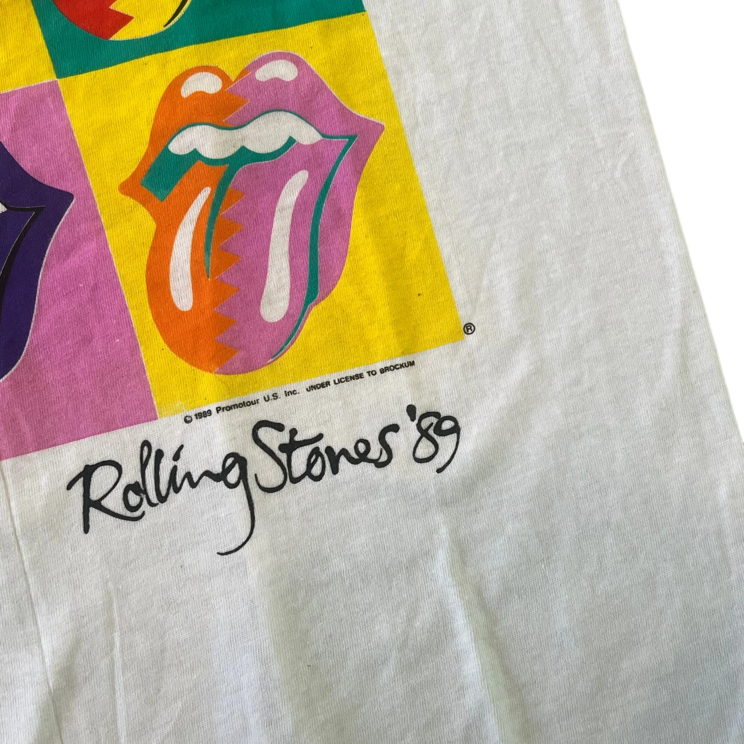 Vintage Rockwave by Brockum Rolling Stones 1989 Steel Wheels Tour Shirt Deadstock New NWT XL - Image 4