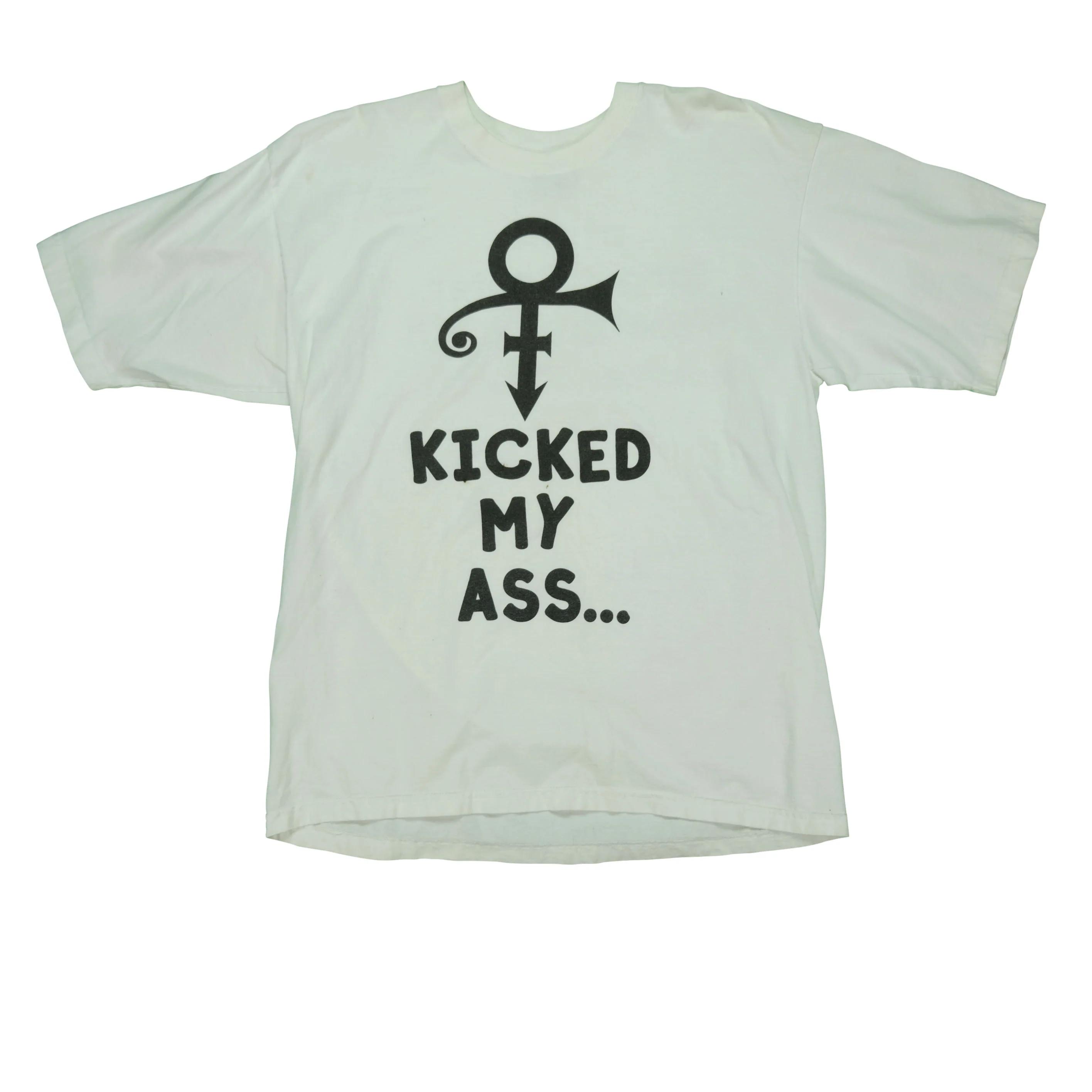 Vintage ROYAL AVALON Prince Sex Love Liberty Tour Kicked My Ass at the Target Center in Minneapolis 1997 T Shirt 90s White XL