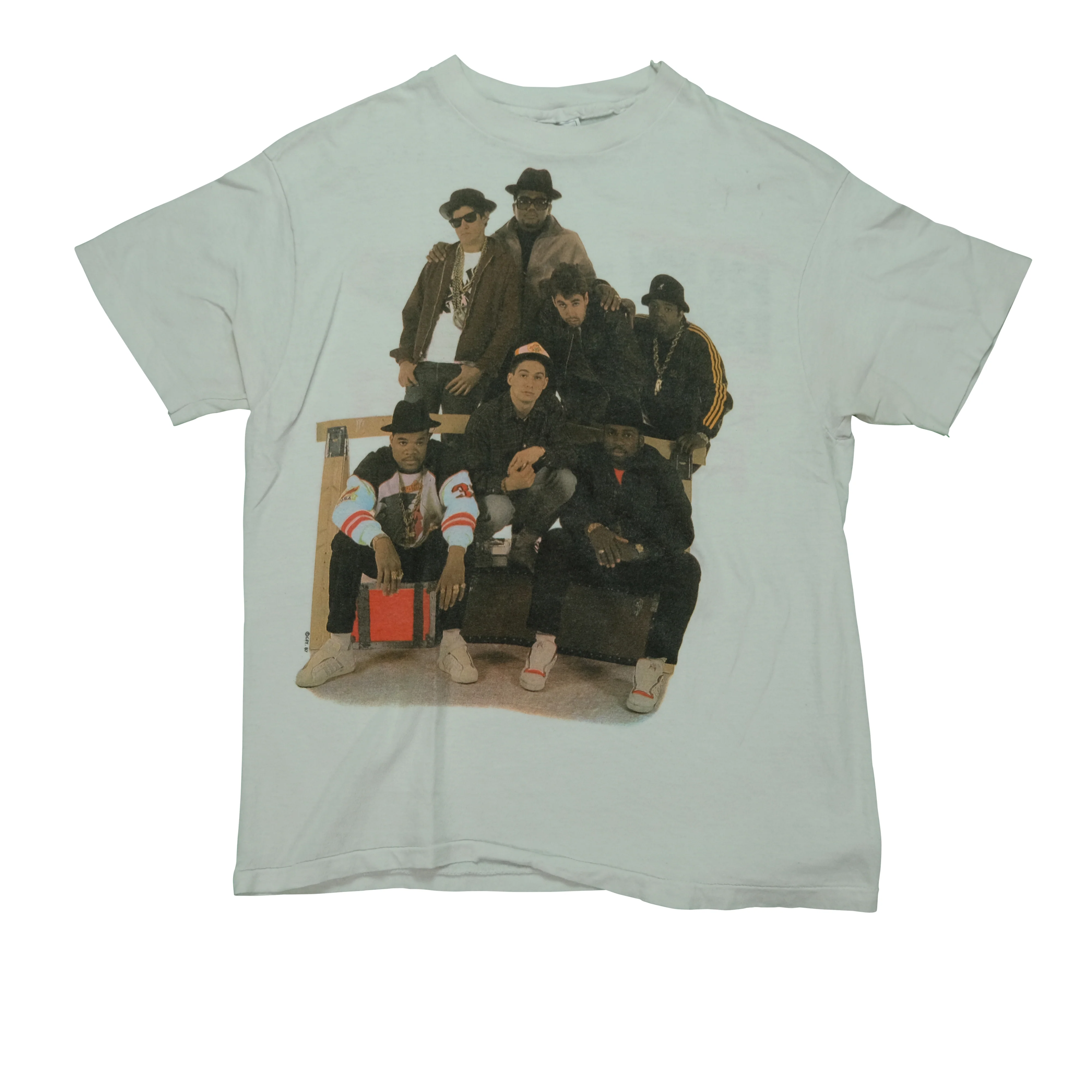 Vintage Run DMC x Beastie Boys Together Forever Tour T Shirt 80s White L