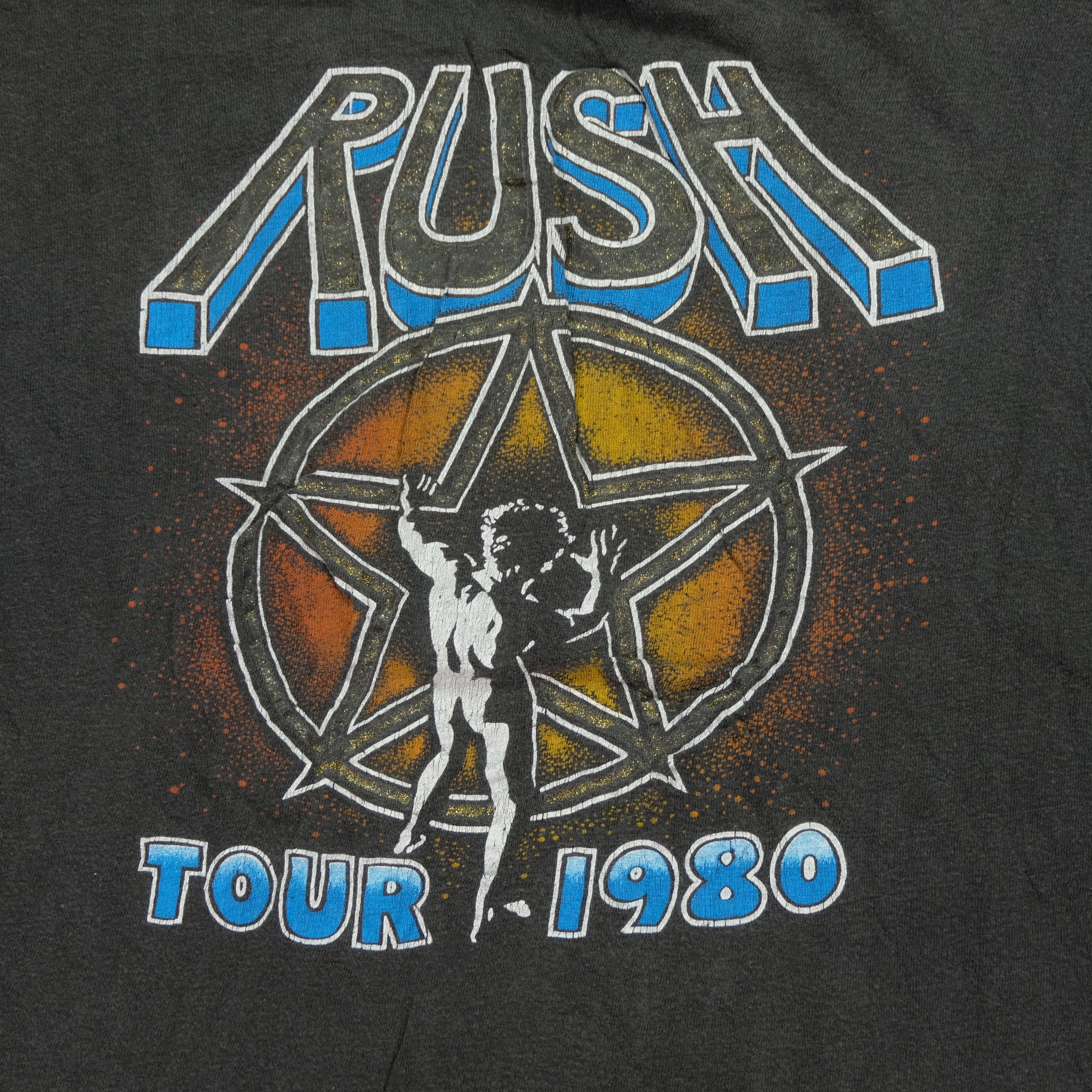 Vintage Rush 1980 Tour T Shirt 80s Black - Image 9