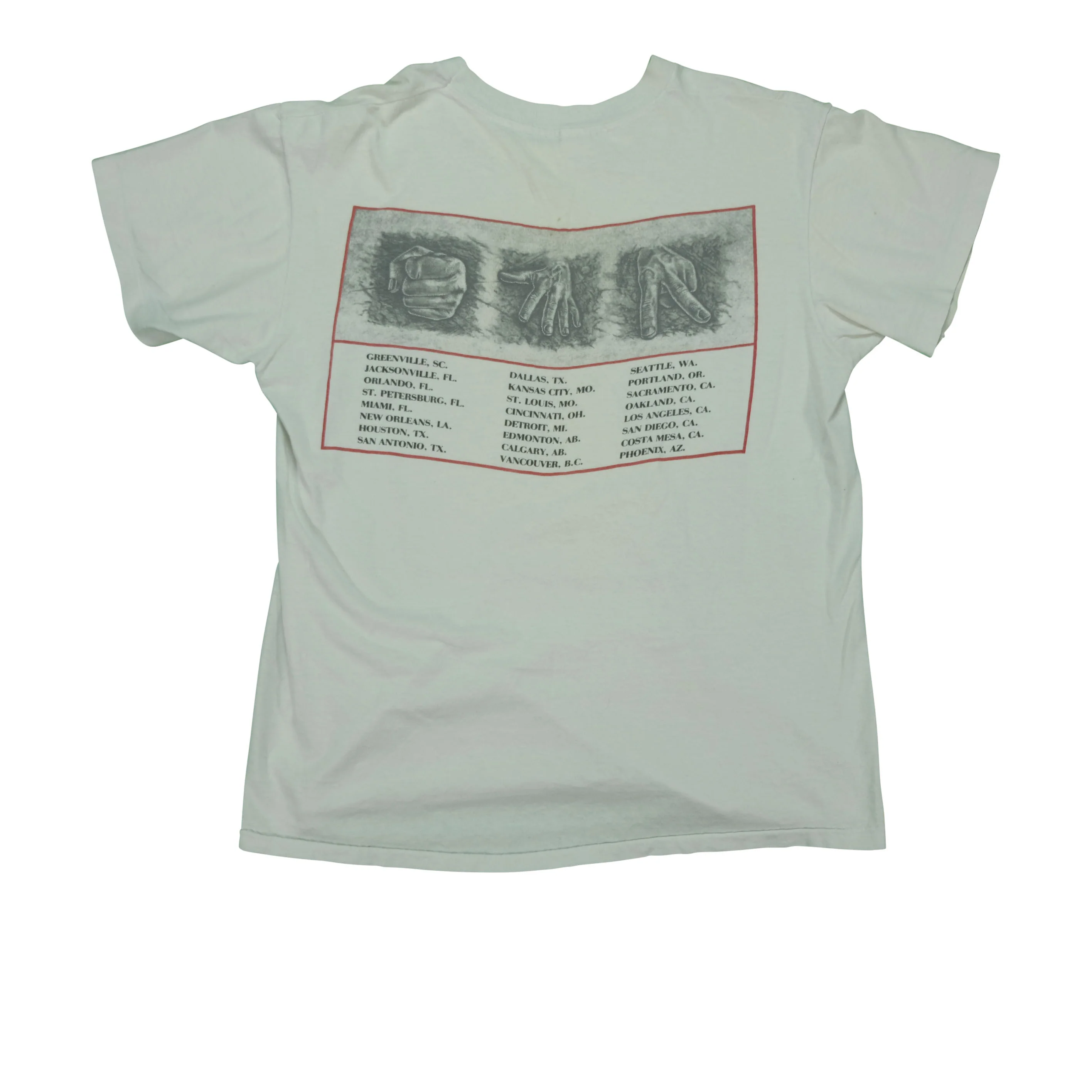 Vintage Rush Presto Album 1990 Tour T Shirt 90s White XL - Image 2