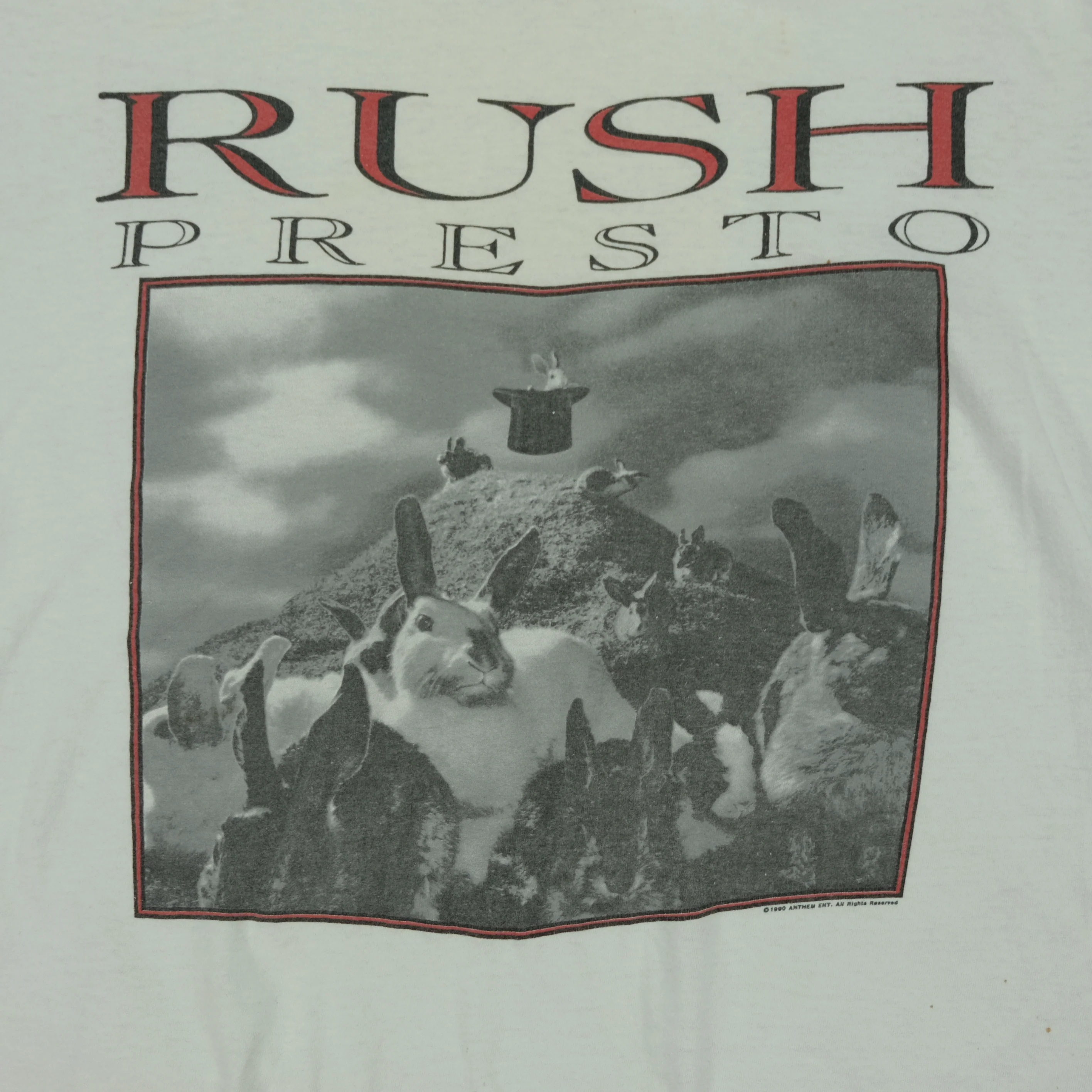 Vintage Rush Presto Album 1990 Tour T Shirt 90s White XL - Image 3