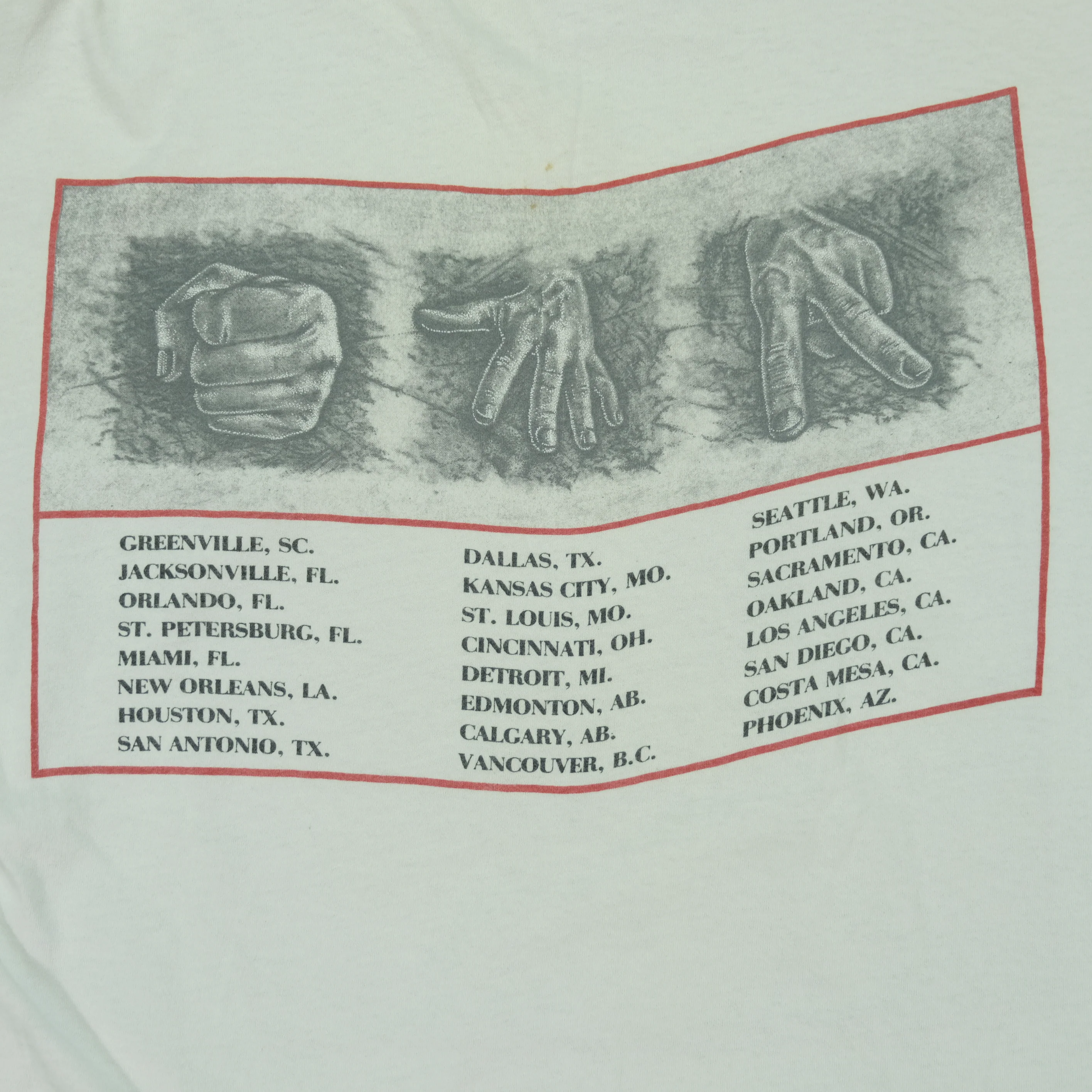 Vintage Rush Presto Album 1990 Tour T Shirt 90s White XL - Image 8
