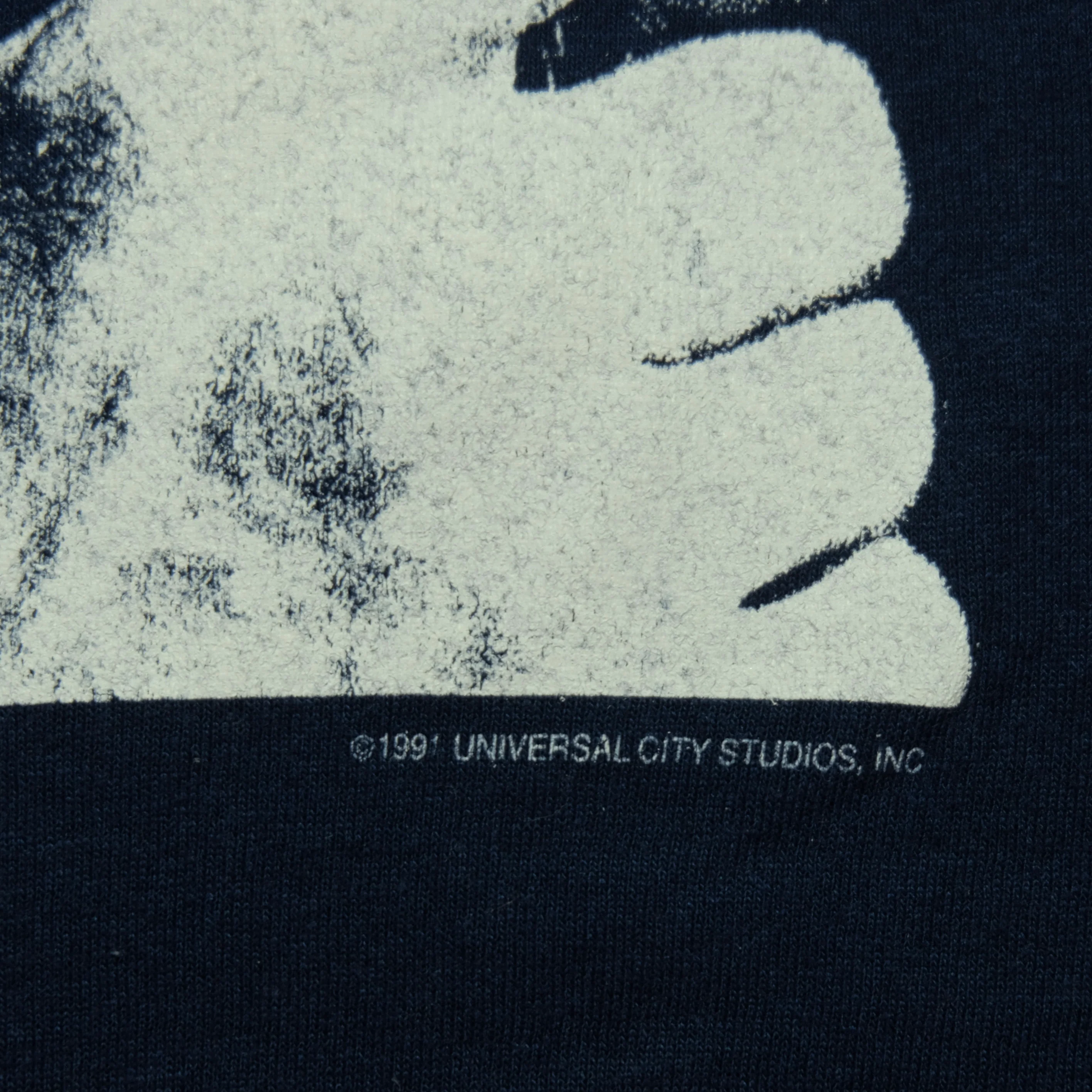 Vintage SCREEN STARS Christian Slater Is Kuffs 1991 Film T Shirt 90s Navy L - Image 5