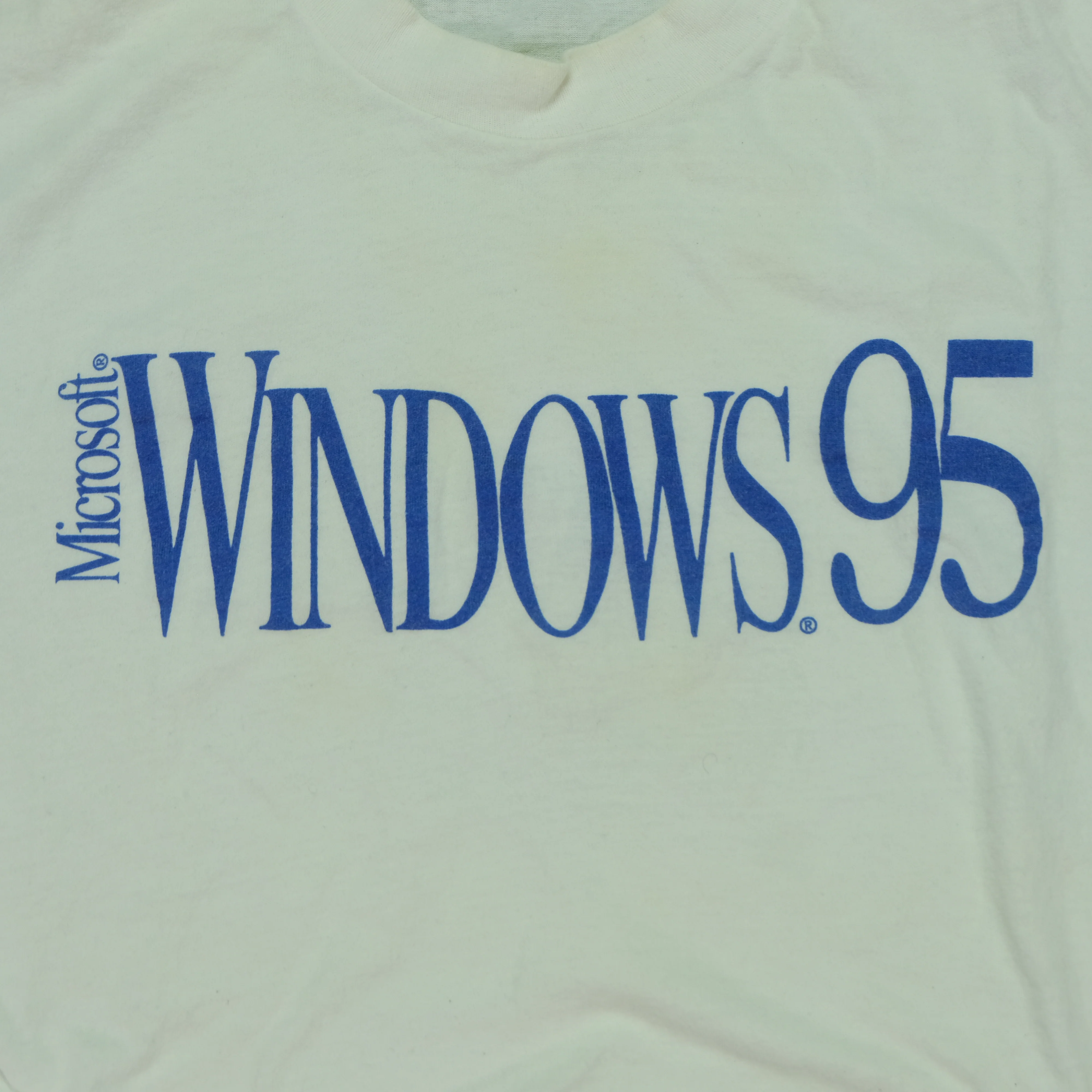 Vintage SCREEN STARS Microsoft Windows 95 T Shirt 90s White XL - Image 3