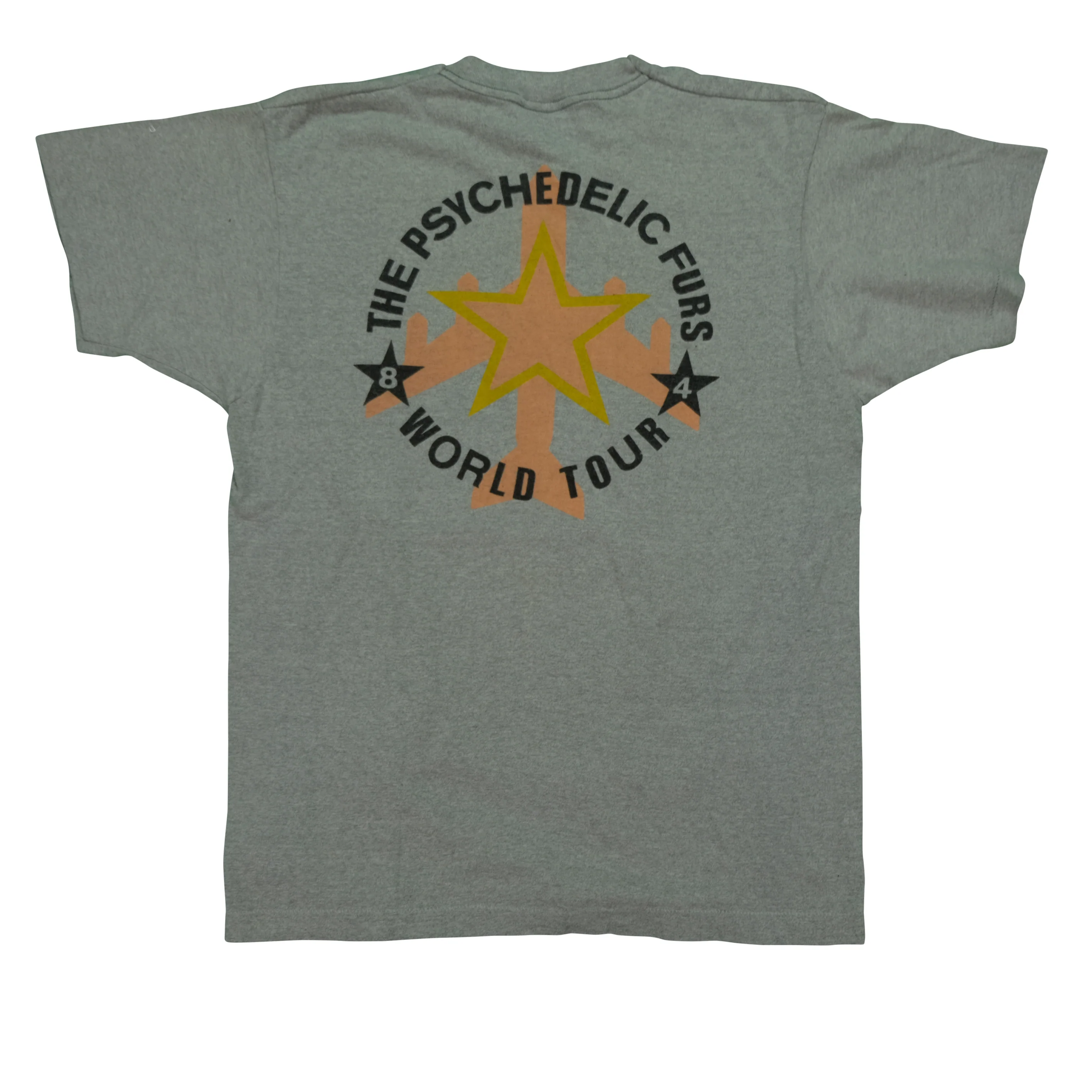 Vintage SCREEN STARS The Psychedelic Furs 1984 Tour T Shirt 80s Gray XL - Image 2