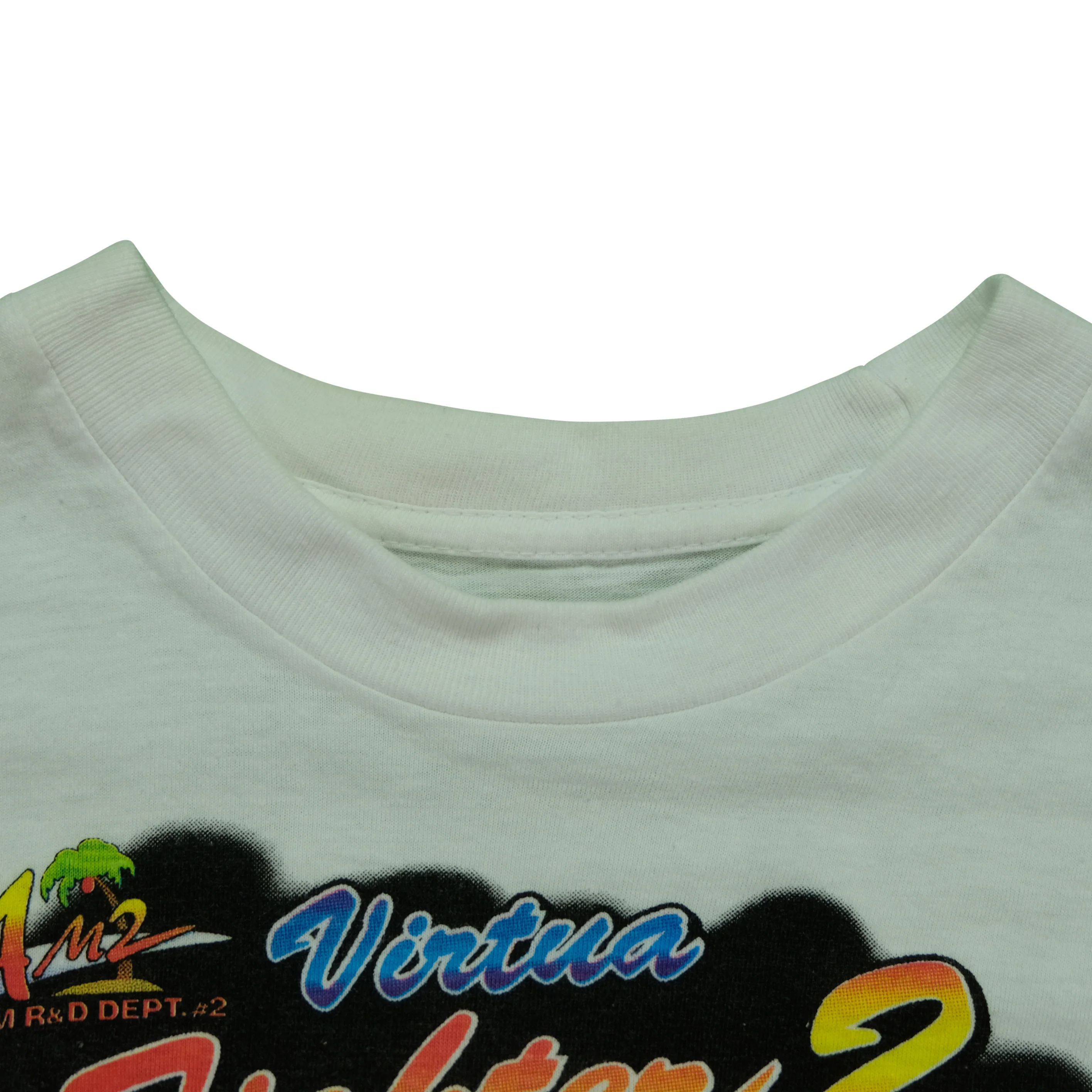 Vintage Sega Virtua Fighter 2 1994 Video Game Promo T Shirt 90s White - Image 4