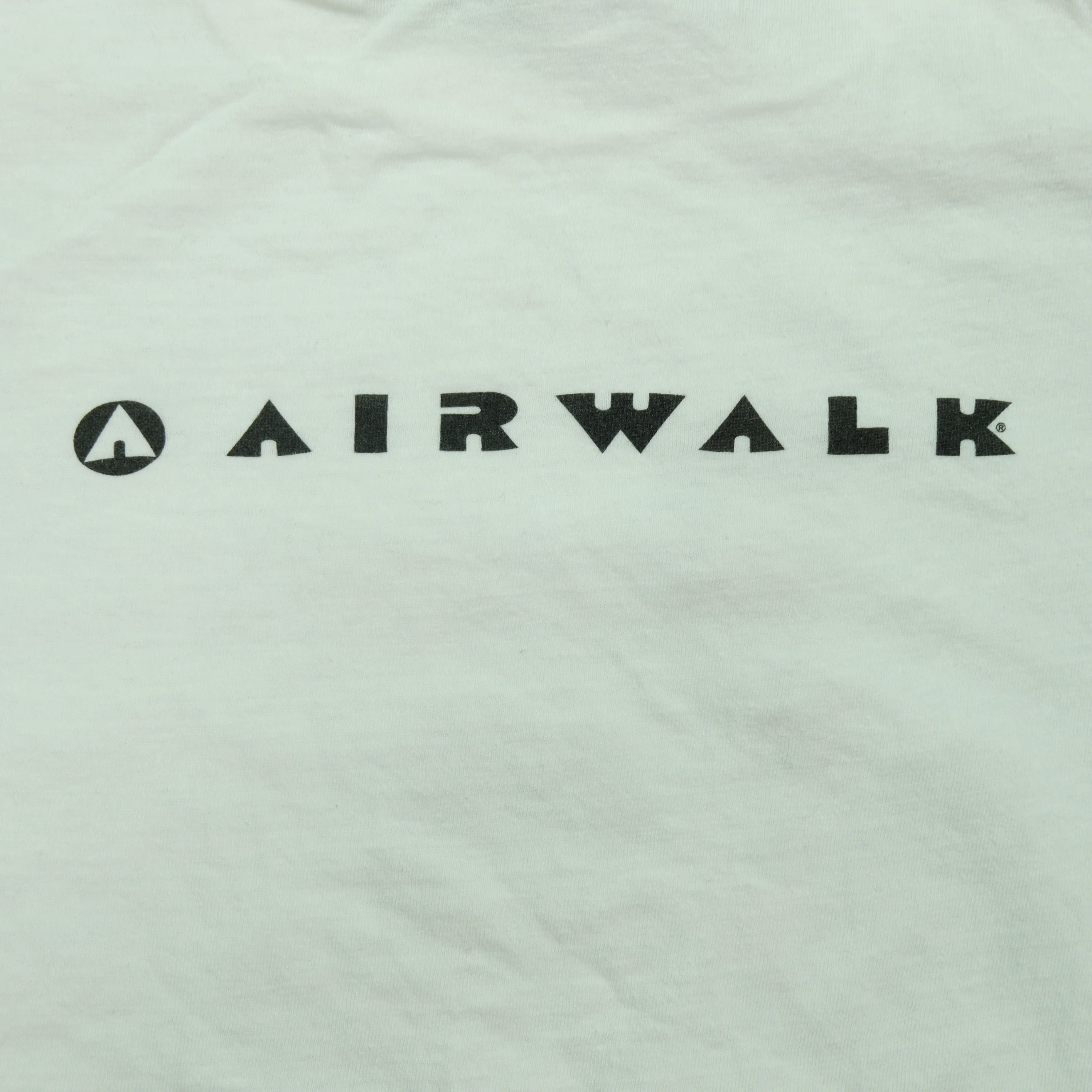 Vintage SHORT HILLS Airwalk Shoes Sword T Shirt 90s White L - Image 6