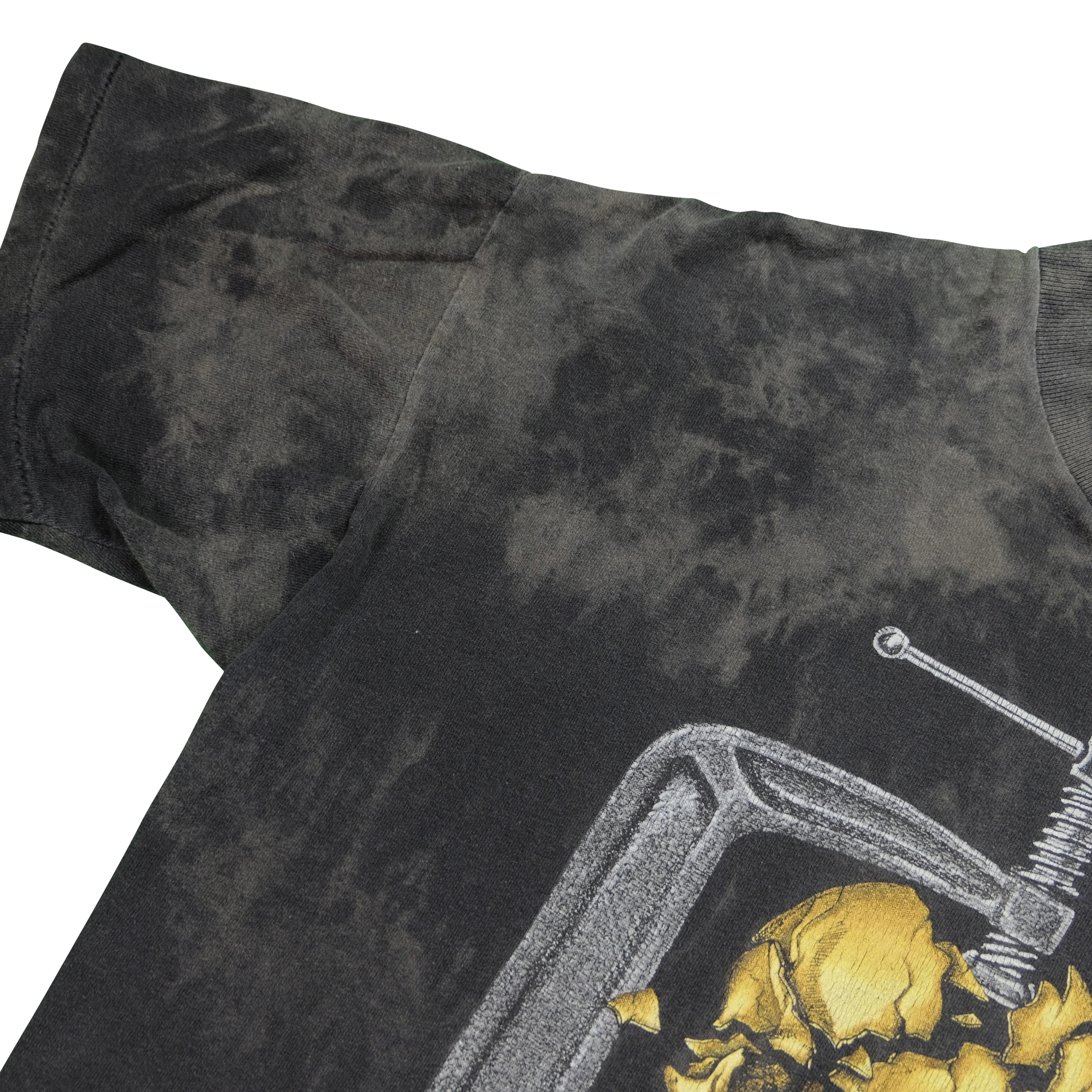 Vintage SIGNAL Crack is a Killer Vice Crushed Skull T Shirt 90s Black L - Image 4