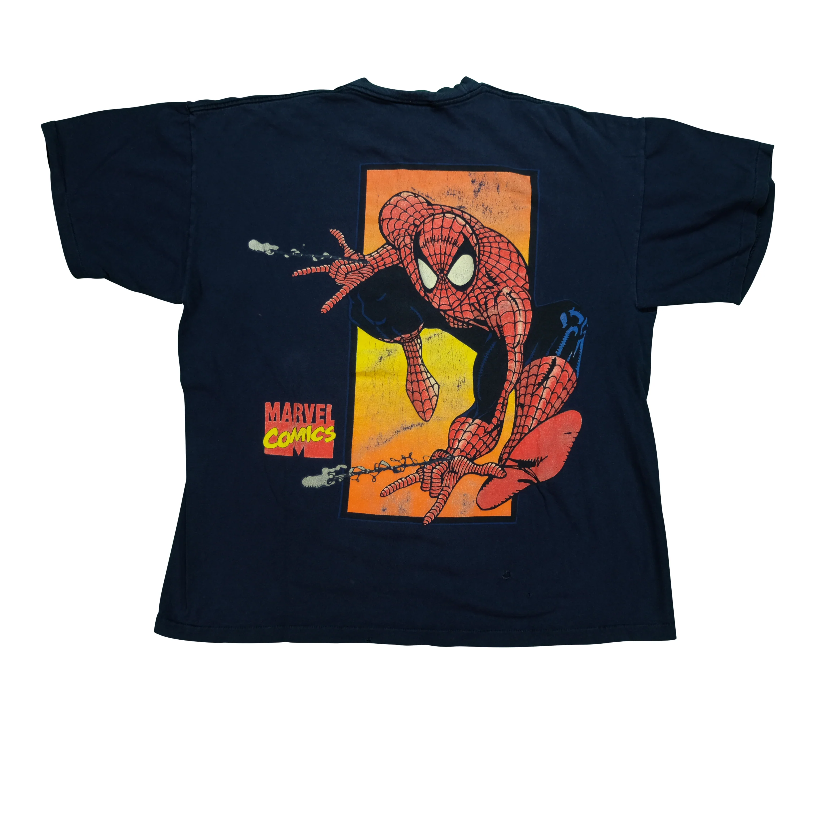 Vintage Spider-Man Marvel Comics 1993 T Shirt 90s Navy Blue XL