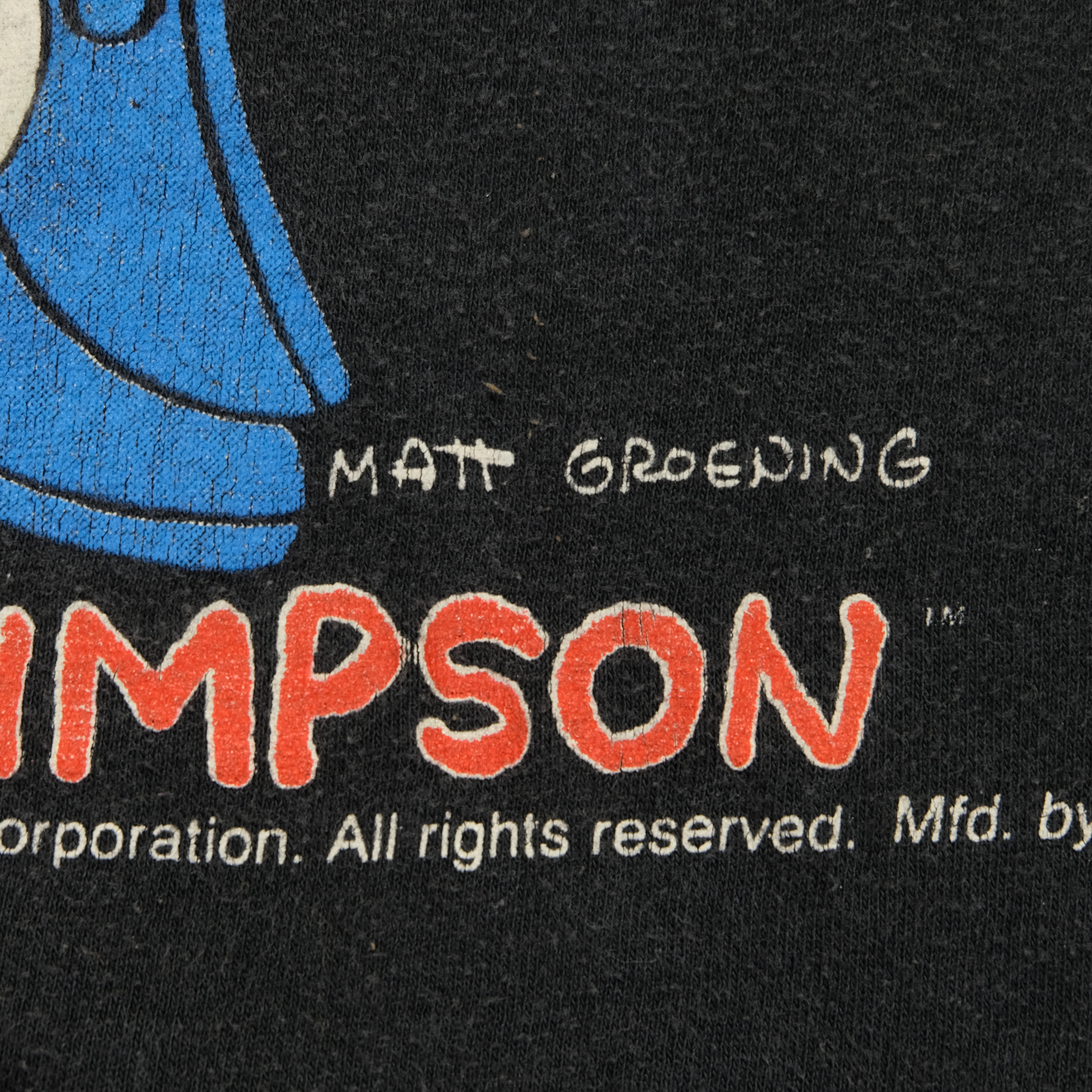 Vintage SSI The Simpsons Bart Simpson Cool Your Jets, Man! 1990 T Shirt 90s Black Youth M - Image 4