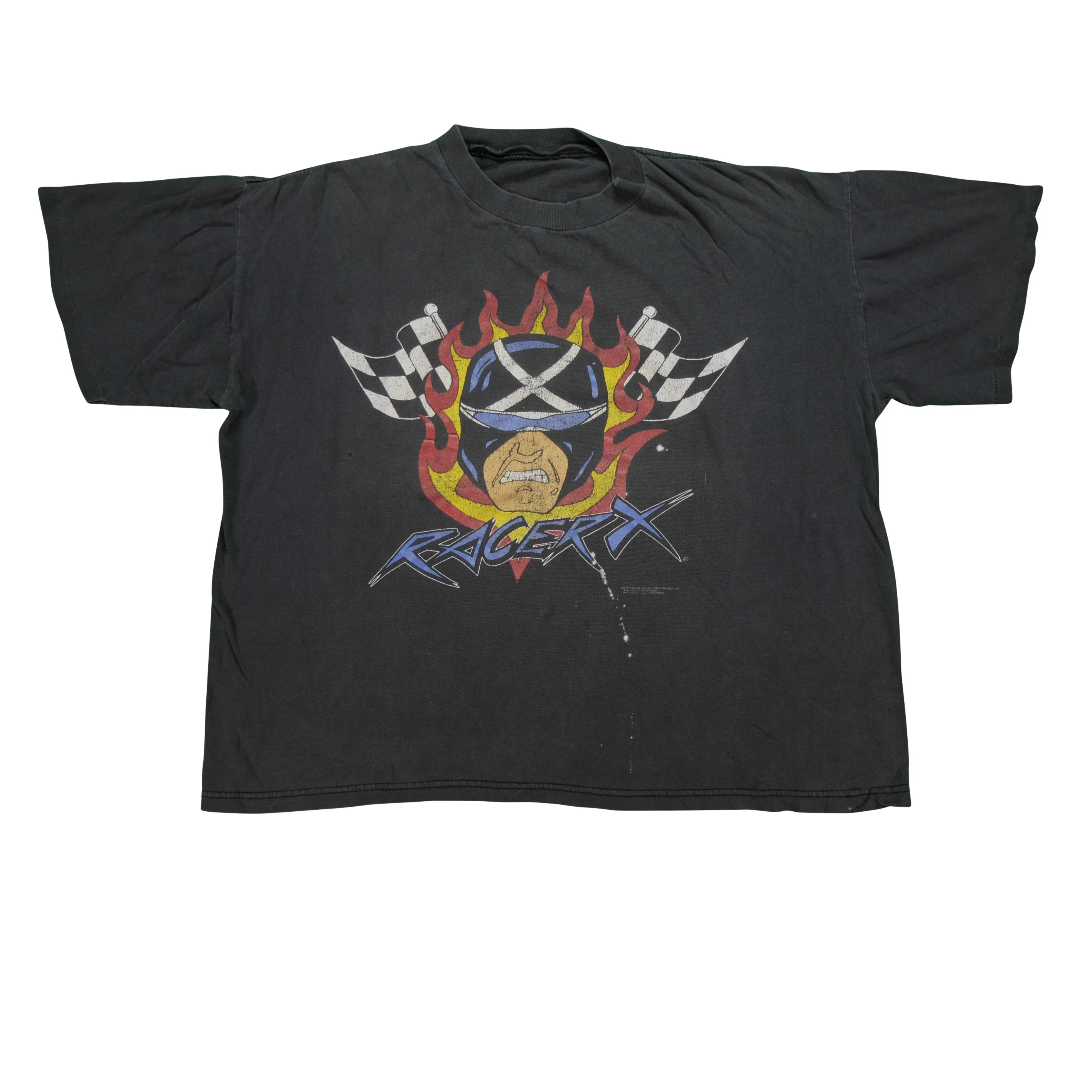 Vintage STANLEY DESANTIS Racer X Speed Racer 1993 T Shirt 90s Black