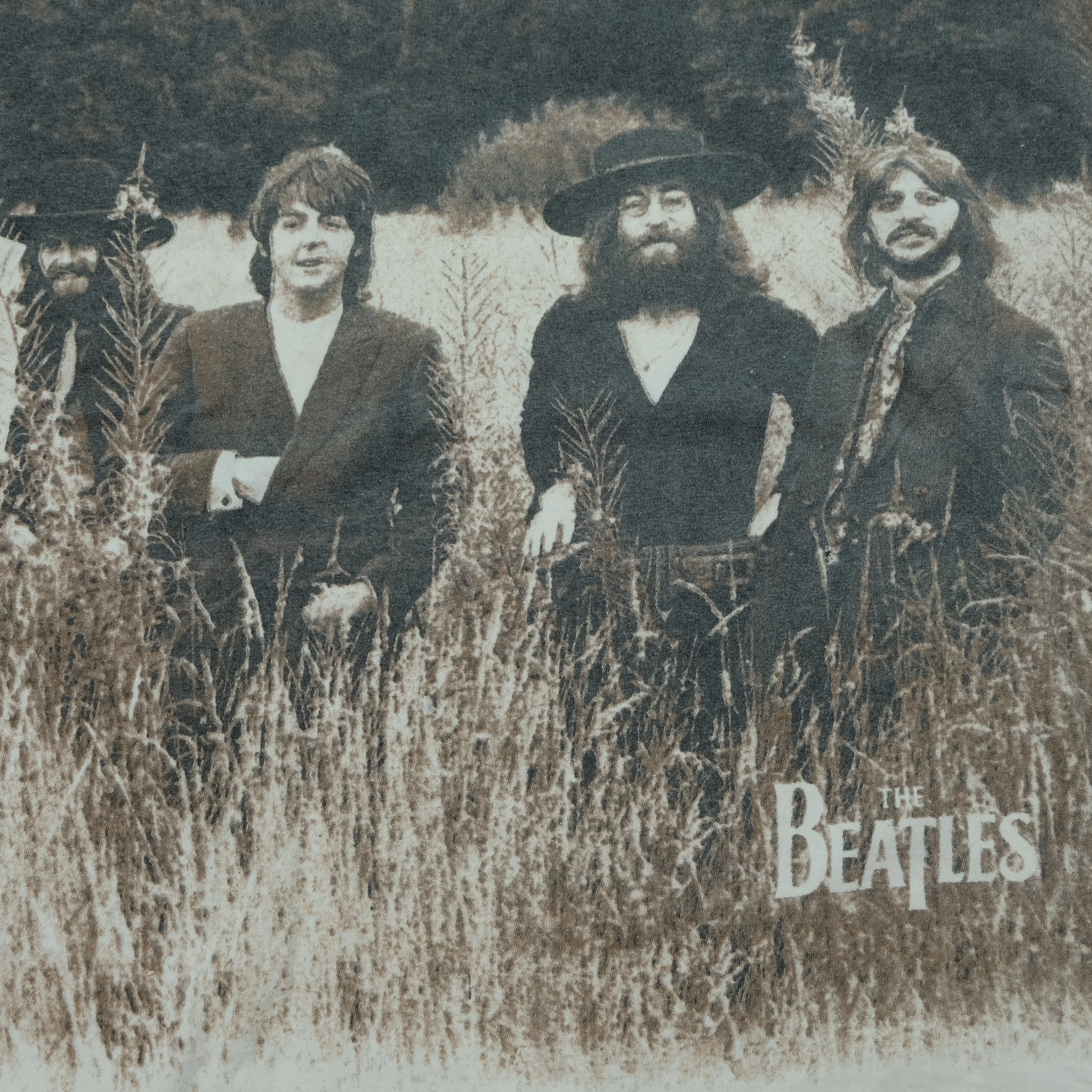 Vintage The Beatles Field Photo T Shirt 2000s White XL - Image 3