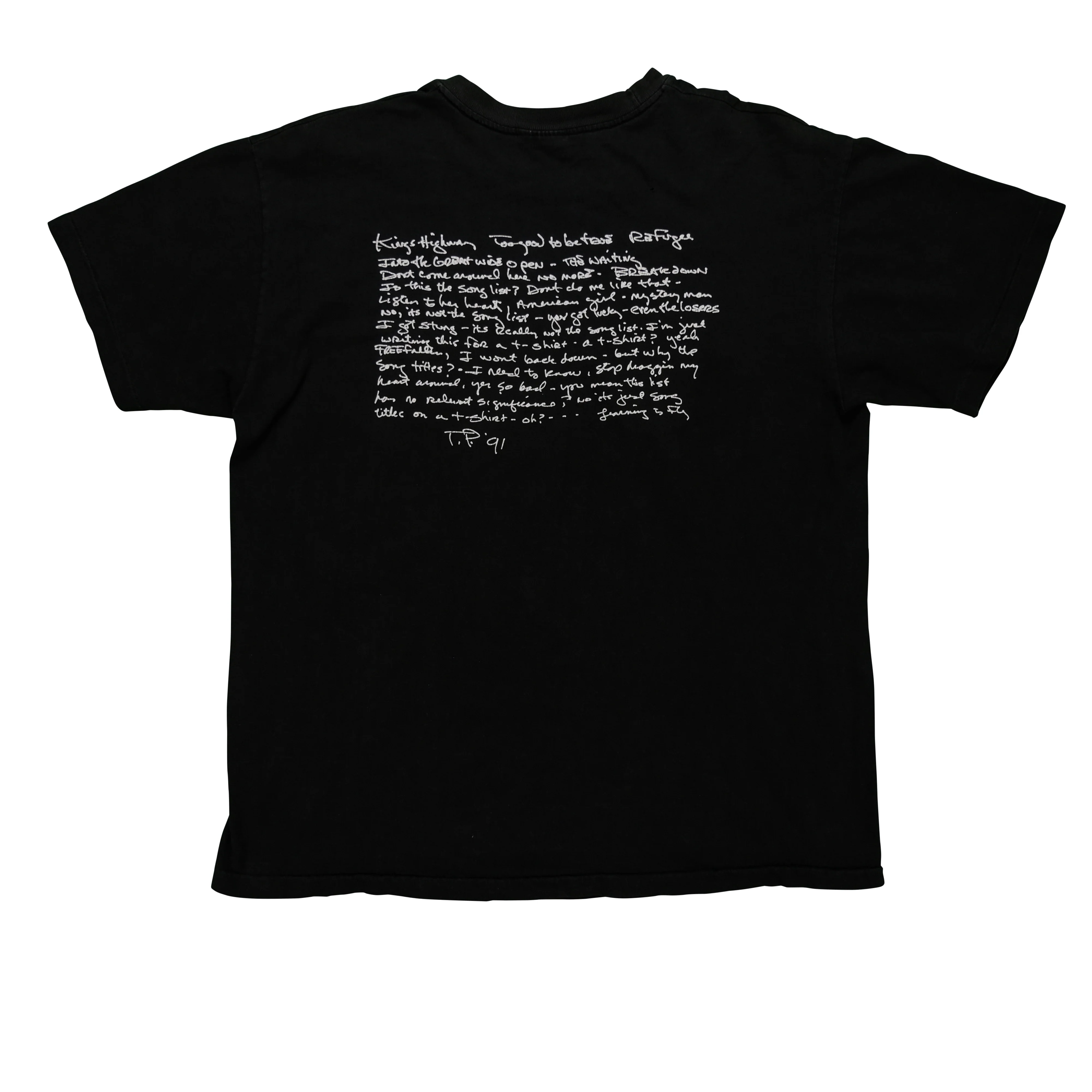 Vintage Tom Petty Portrait 1991 Tour T Shirt L - Image 2