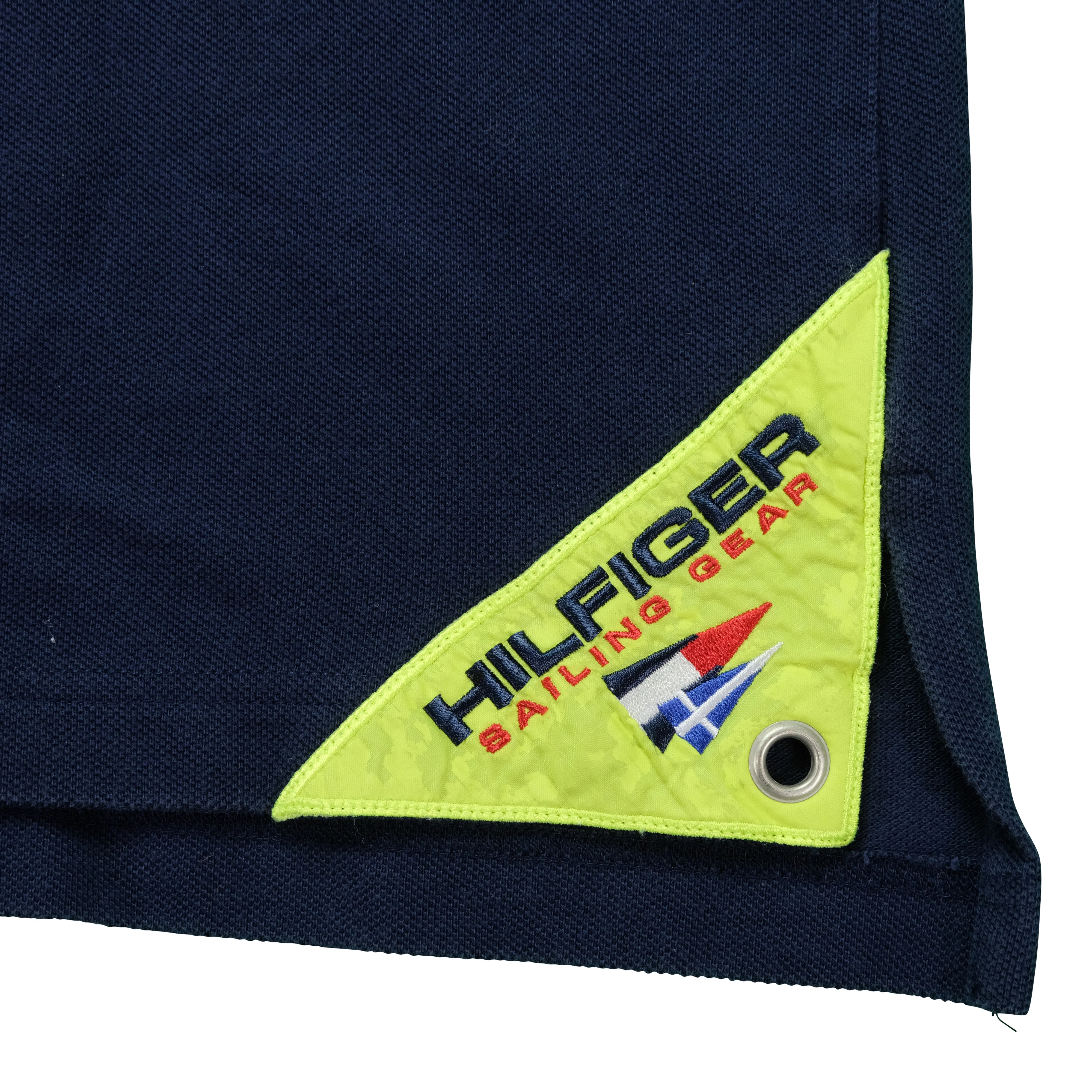 Vintage TOMMY HILFIGER Sailing Gear Spell Out Flag Polo Shirt 2XL - Image 4