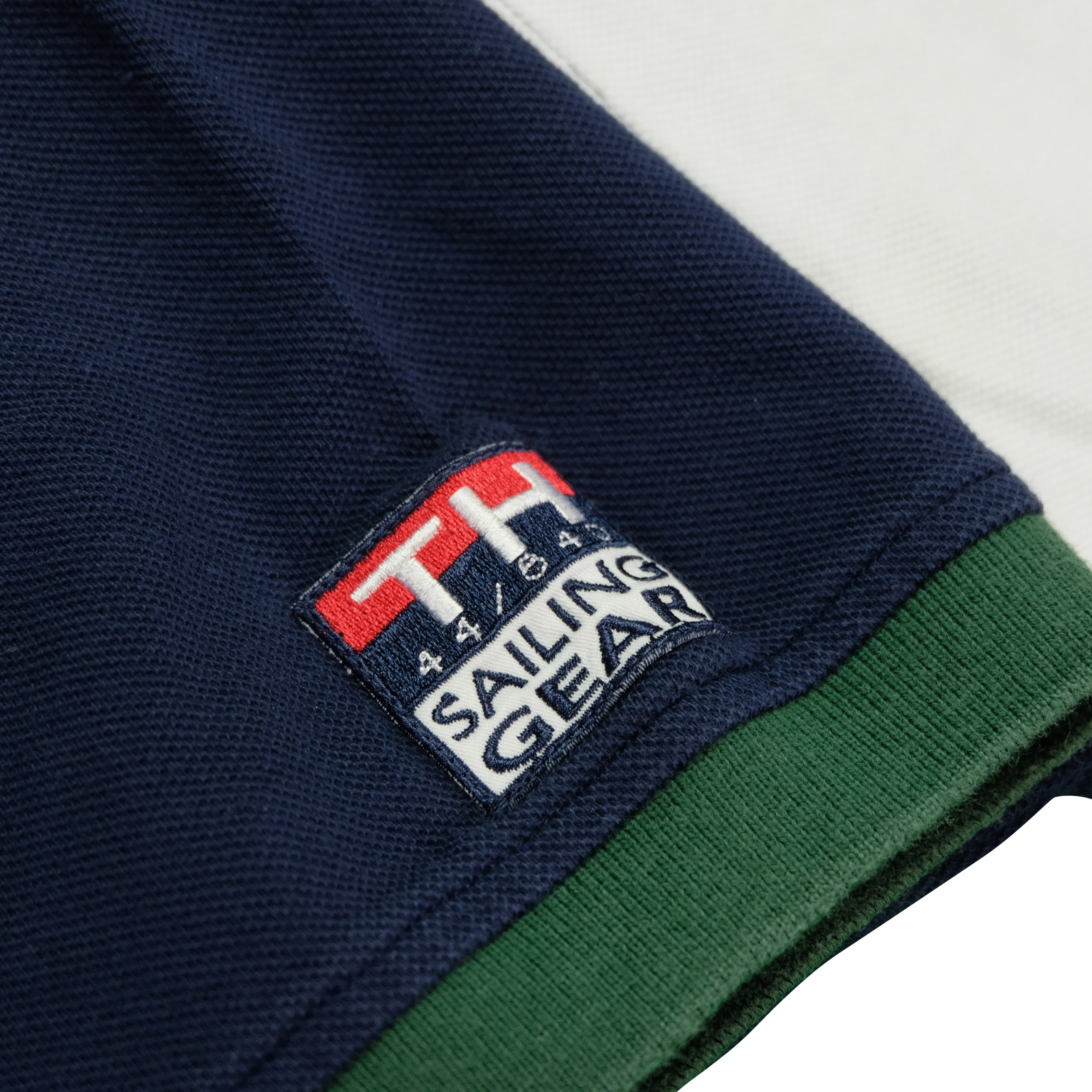 Vintage TOMMY HILFIGER Sailing Gear Spell Out Flag Polo Shirt 2XL - Image 5