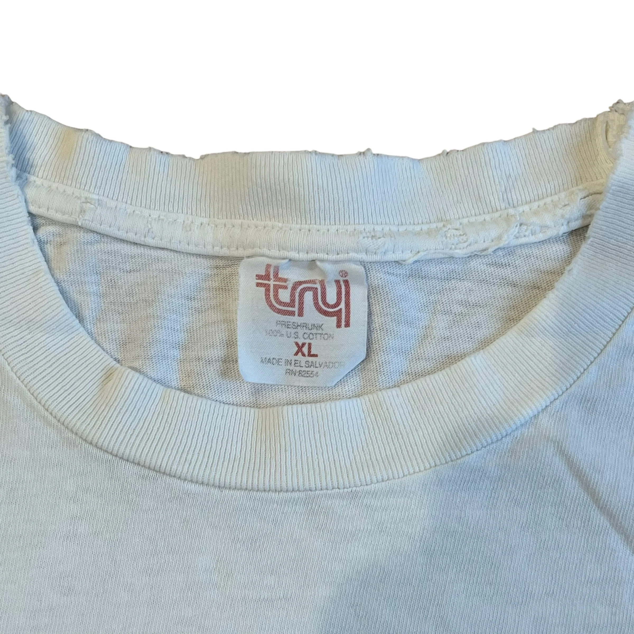 Vintage TRY Atlanta Braves Tom Glavine Greg Maddux John Smoltz Denny Neagle Pitching T Shirt 90s XL - Image 3