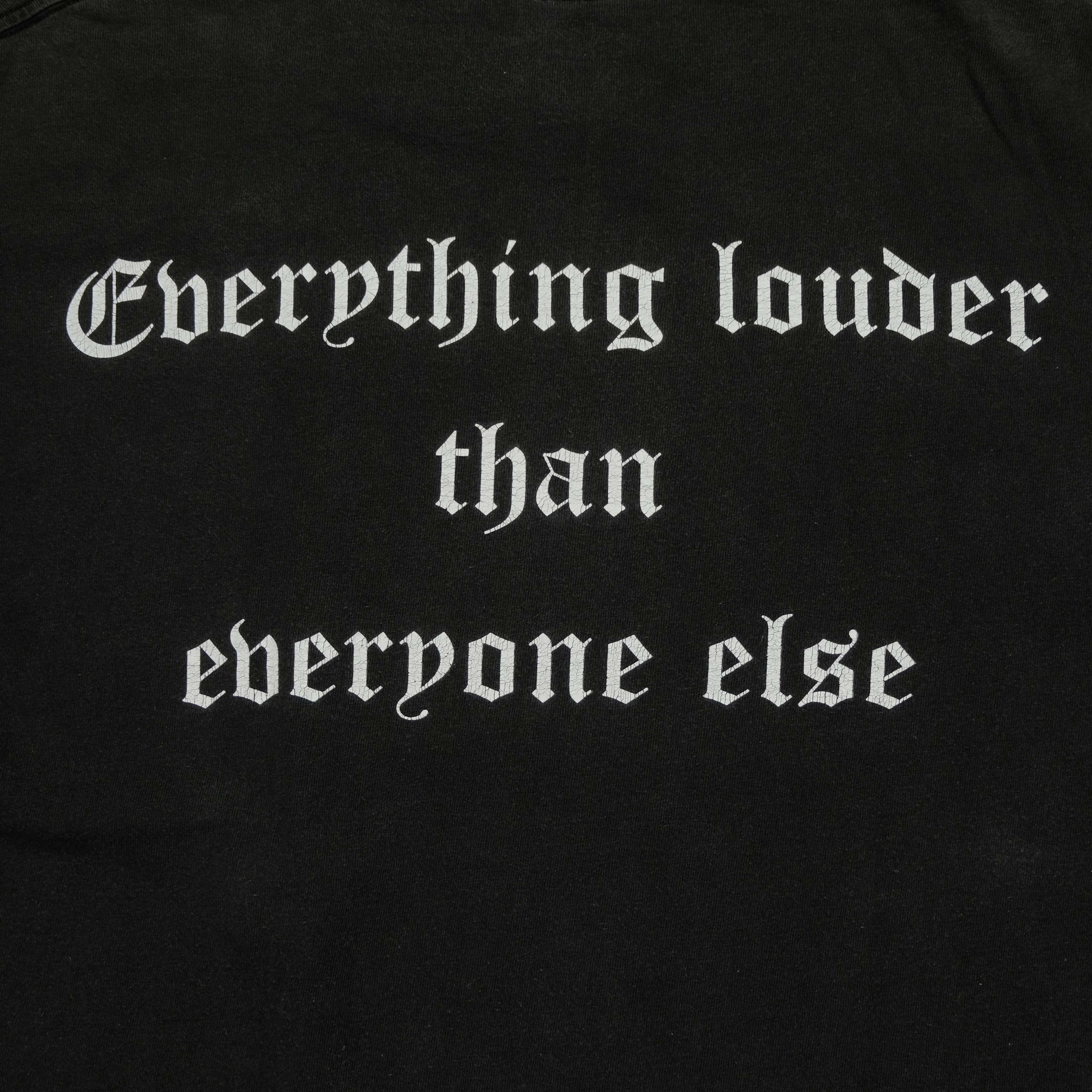Vintage TULTEX Motorhead England Everything Louder Than Everyone Else Tour T Shirt 90s Black L - Image 6