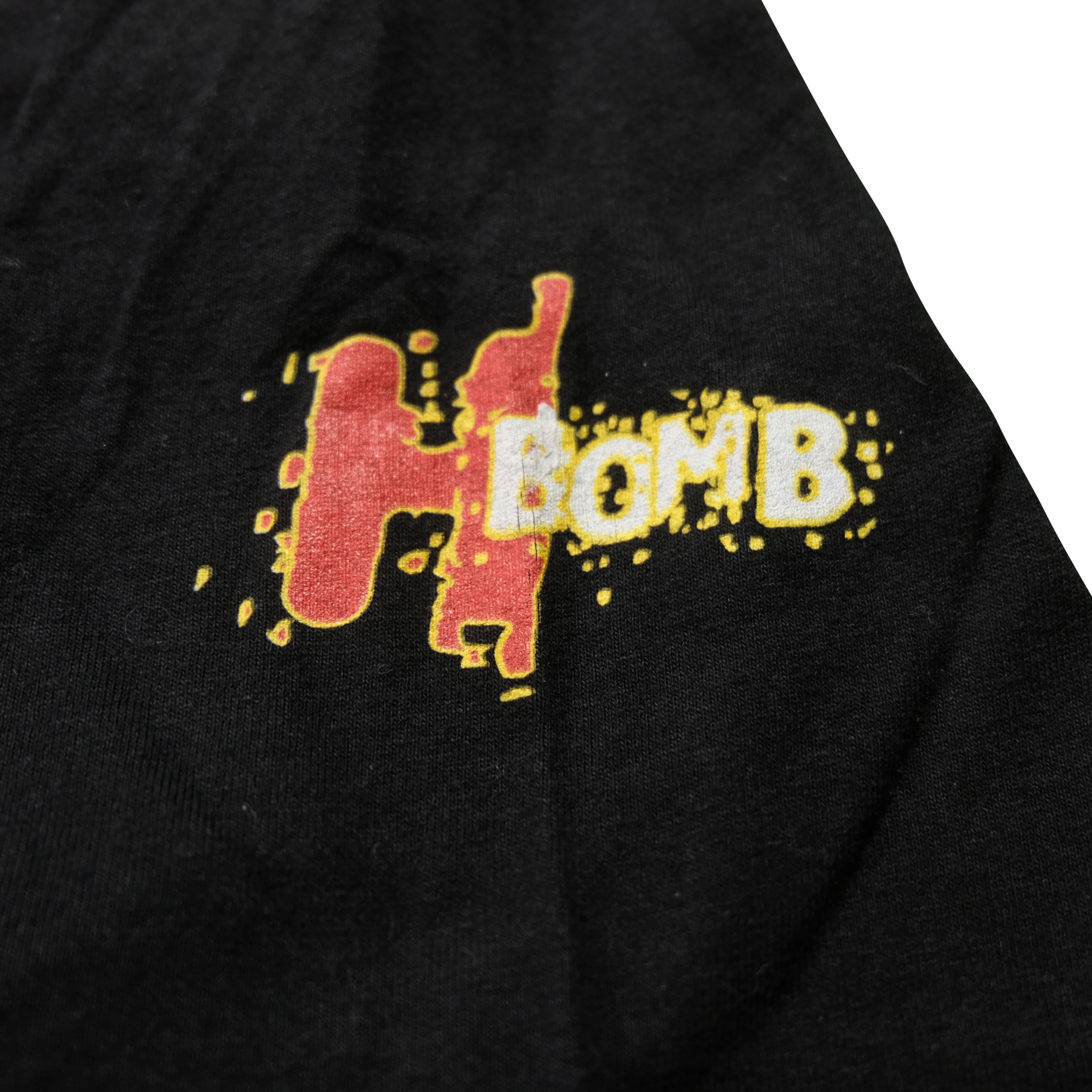 Vintage TULTEX The Harris Brothers Heavy D & Big Ron H-Bomb Wrestling T Shirt 90s Black XL - Image 3