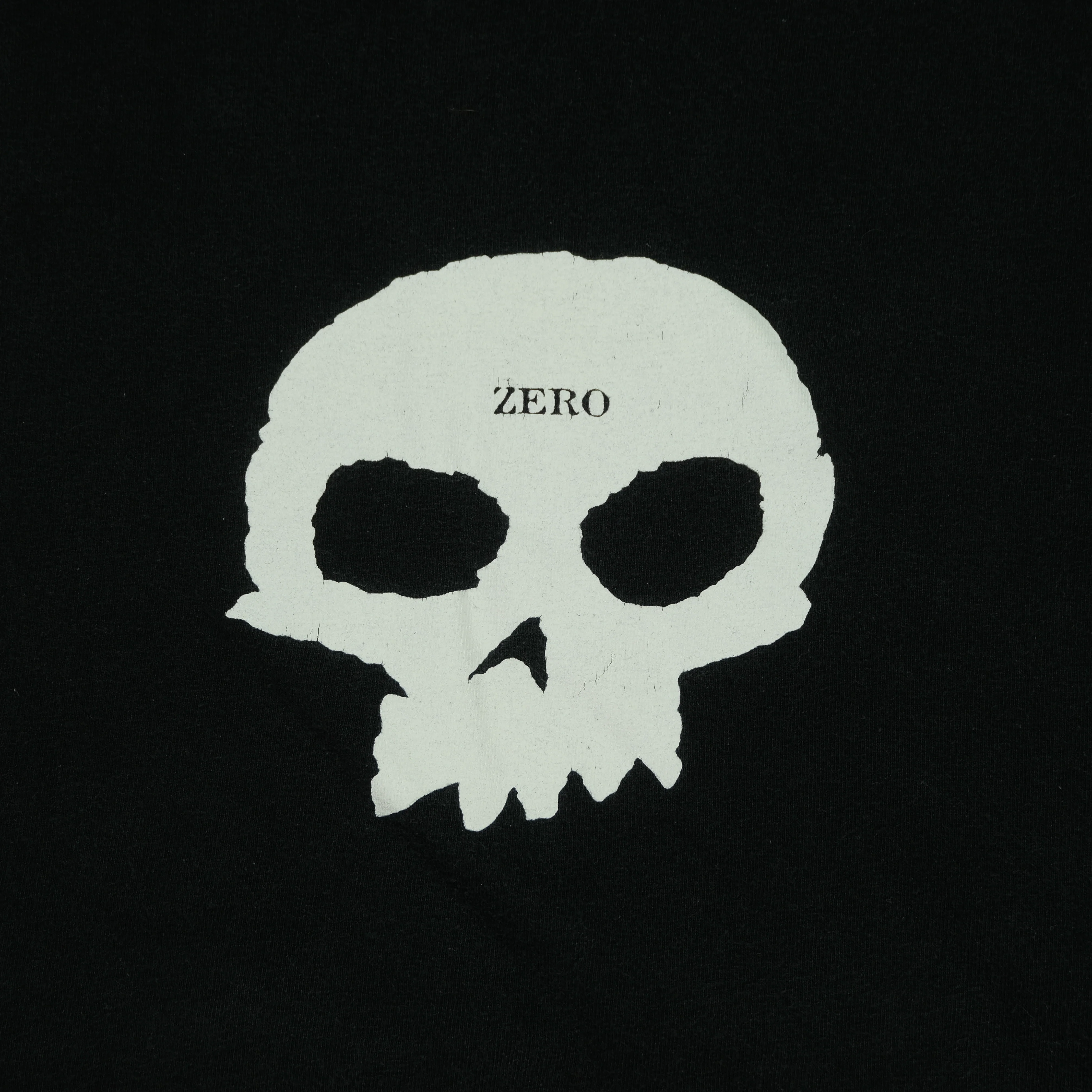 Vintage TUM VETO Zero Skateboards Skull Graphic T Shirt 90s Black XL - Image 3