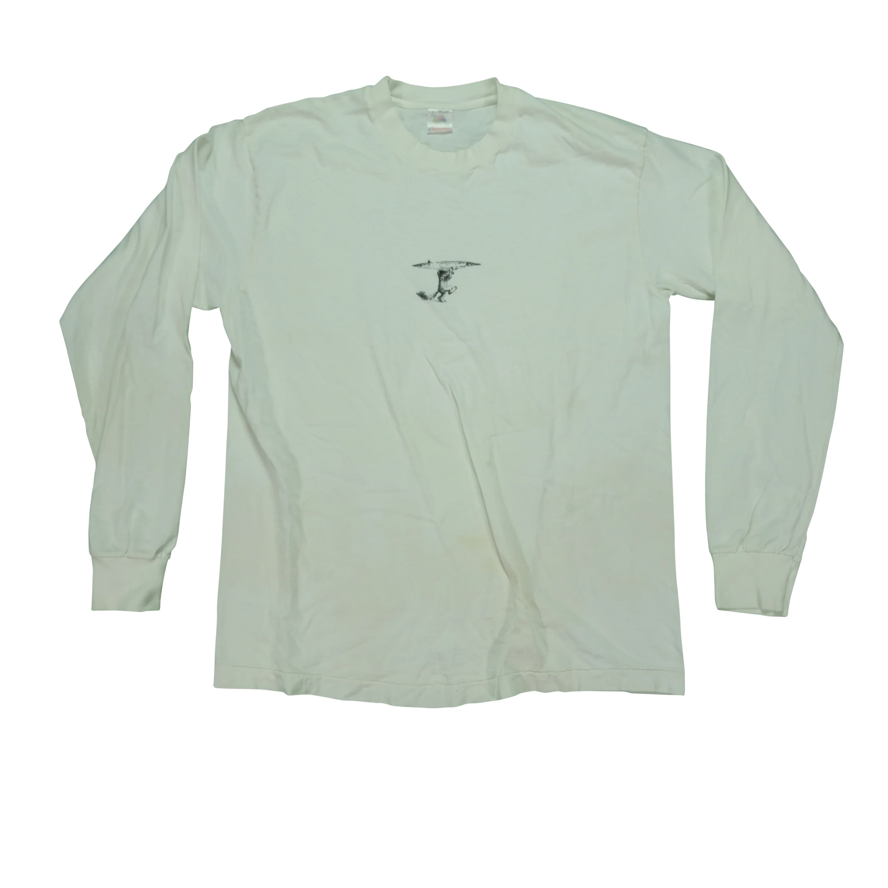 Vintage Where The Wild Ones Row Long Sleeve T Shirt 90s White L - Image 2