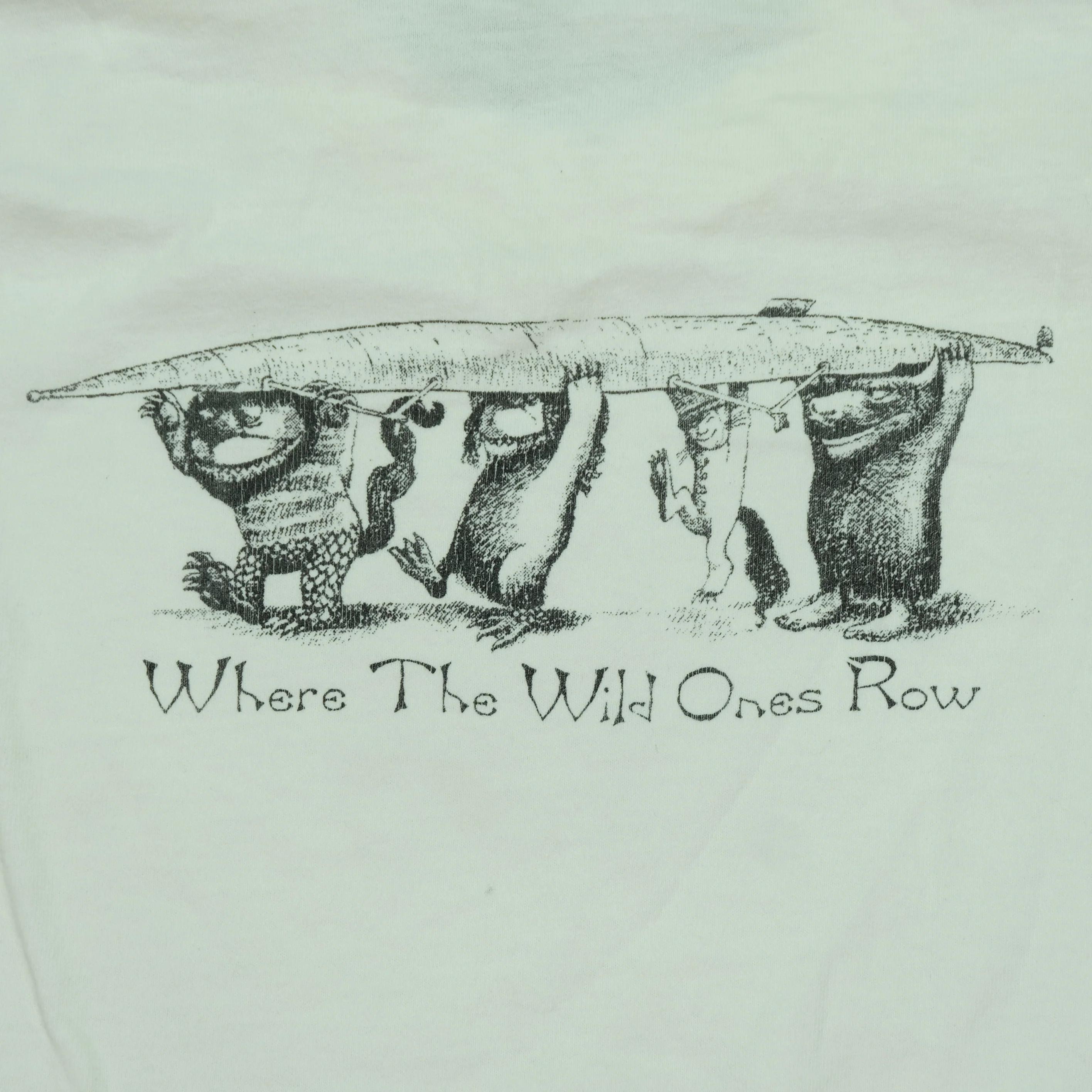 Vintage Where The Wild Ones Row Long Sleeve T Shirt 90s White L - Image 7