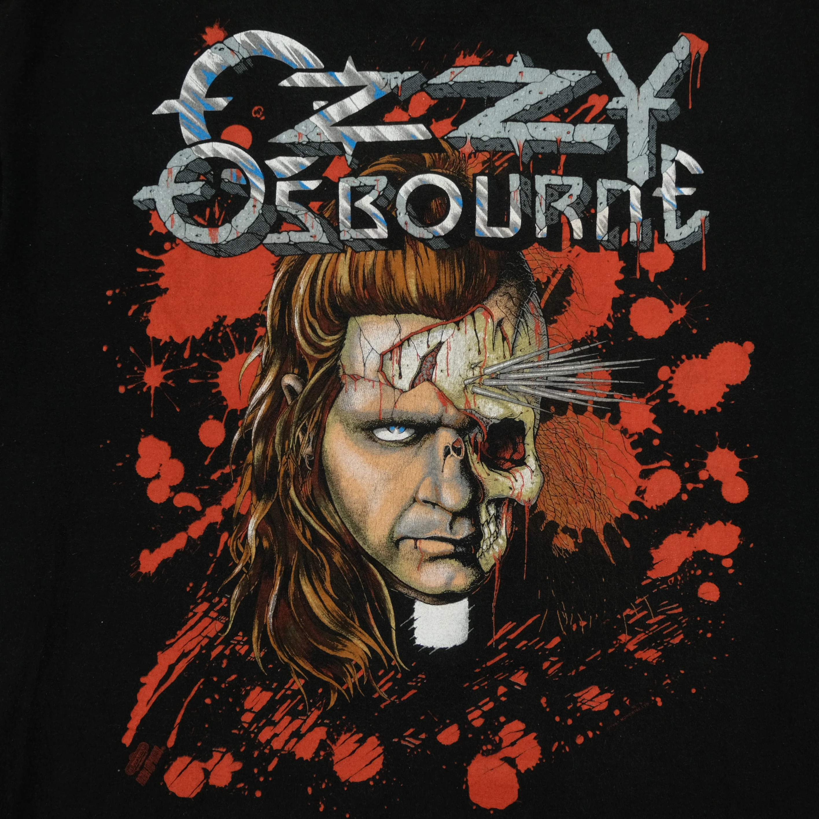 Vintage WINTERLAND Ozzy Osbourne Theatre of Madness 1991 Tour T Shirt 90s Black XL - Image 3