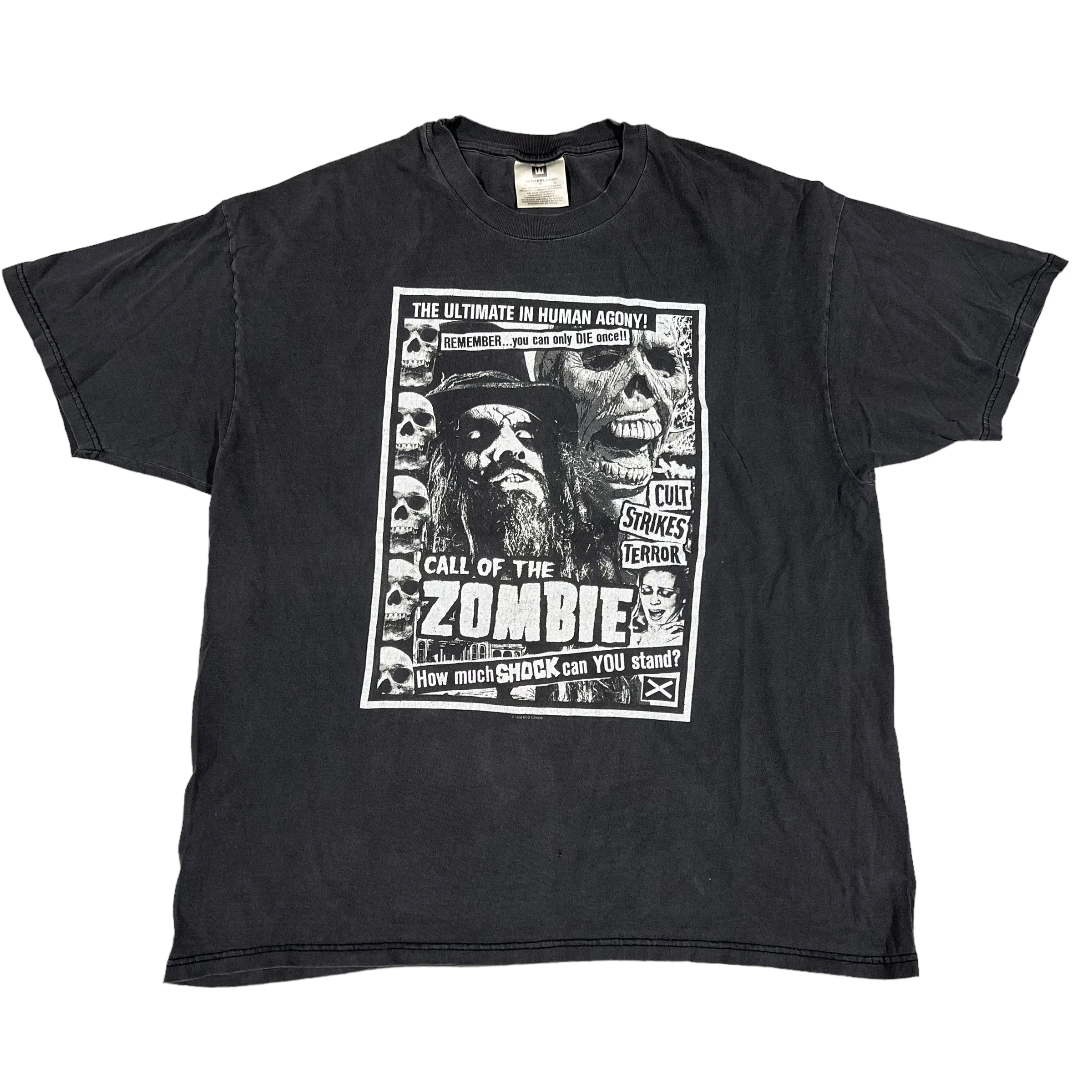Vintage WINTERLAND Rob Zombie 'Call of The Zombie' Horror Living Dead Girl 1999 Tour T Shirt 90s XL