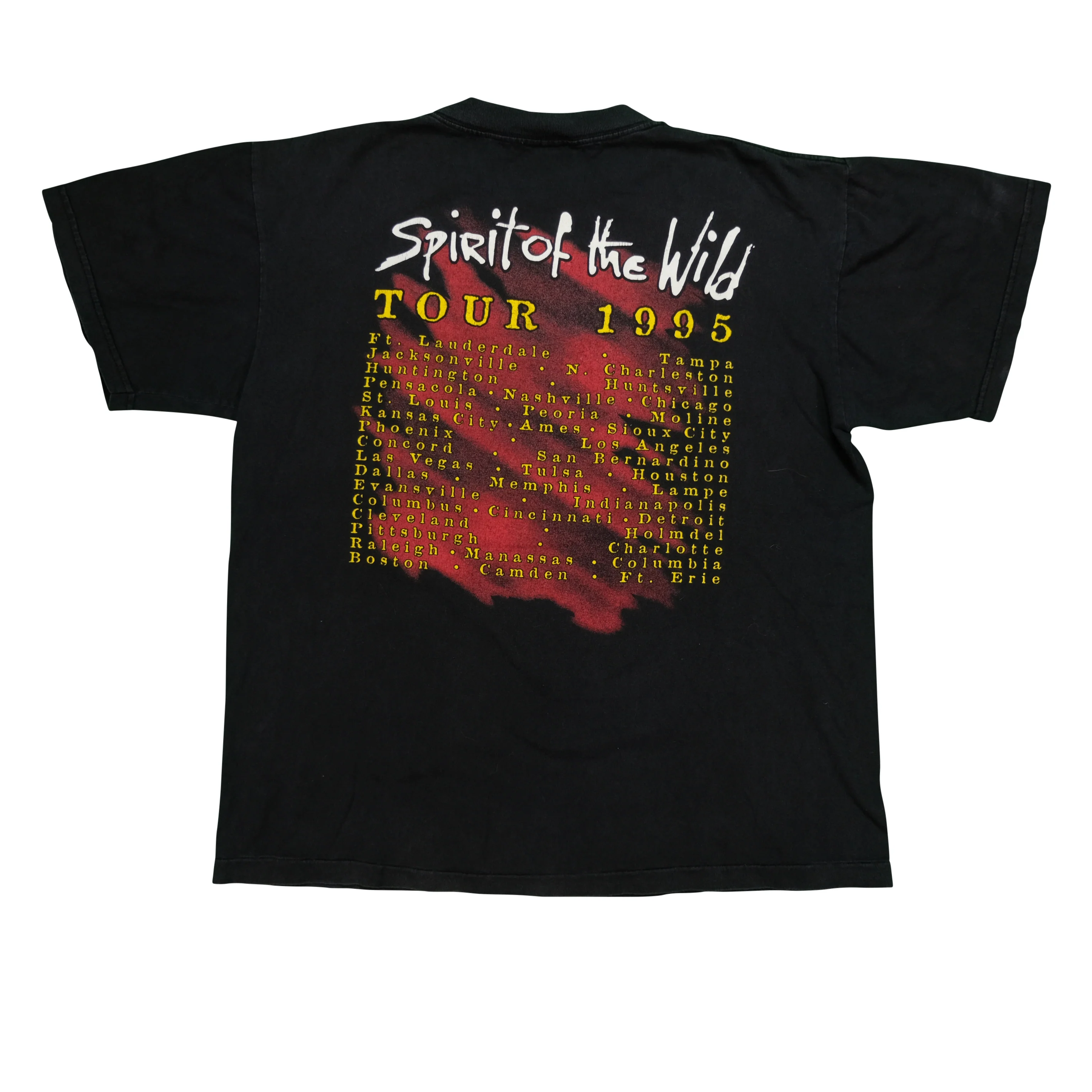 Vintage WINTERLAND Ted Nugent Spirit of the Wild Album Tour 1995 T Shirt 90s Black L - Image 2