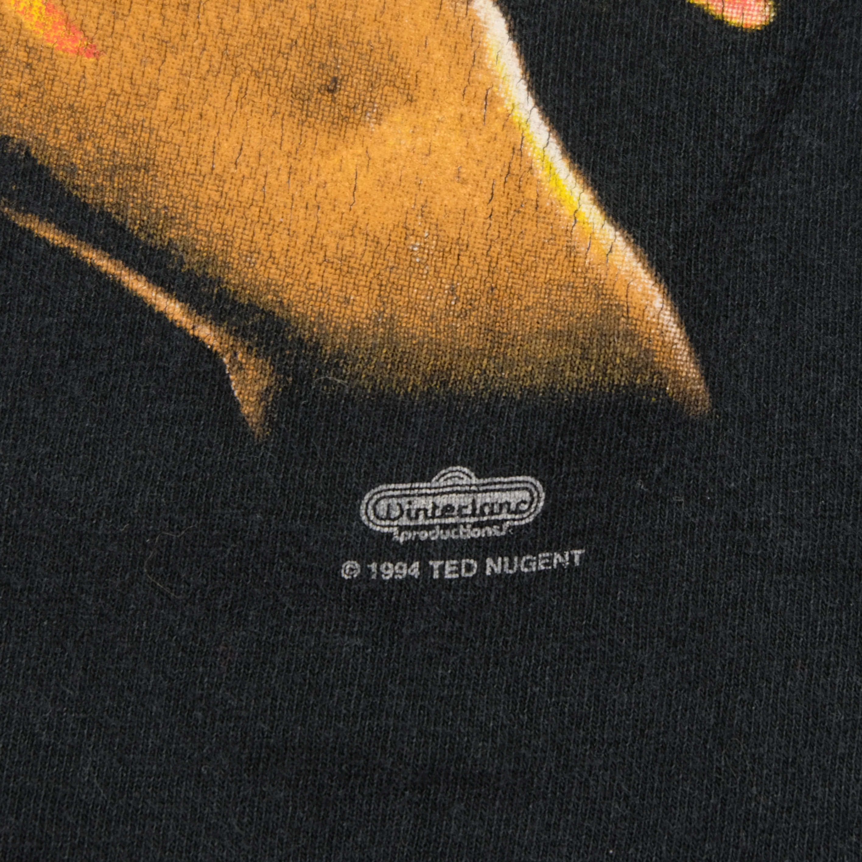 Vintage WINTERLAND Ted Nugent Spirit of the Wild Album Tour 1995 T Shirt 90s Black L - Image 4