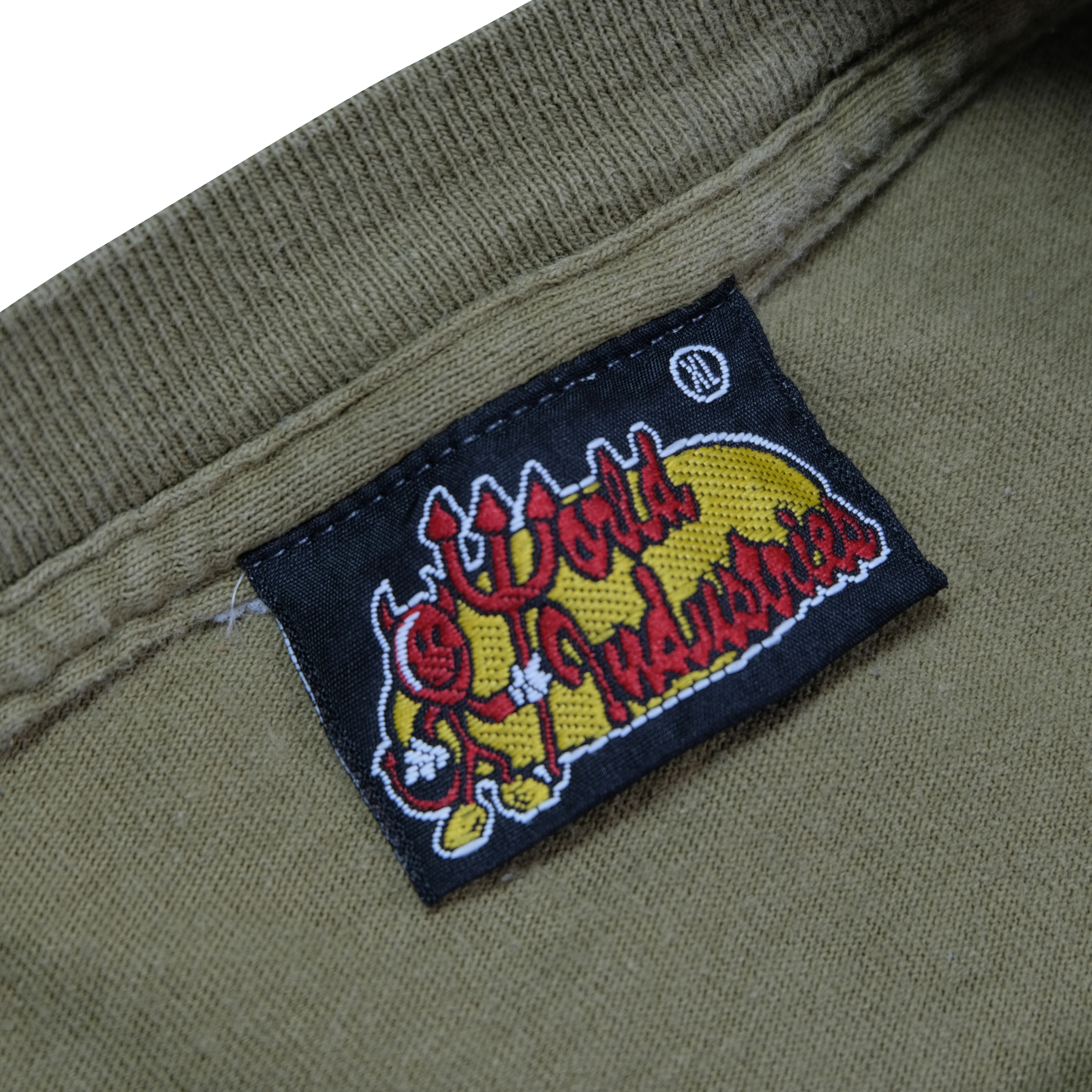 Vintage WORLD INDUSTRIES Flameboy and Wet Willy Long Sleeve T Shirt 90s Green XL - Image 4