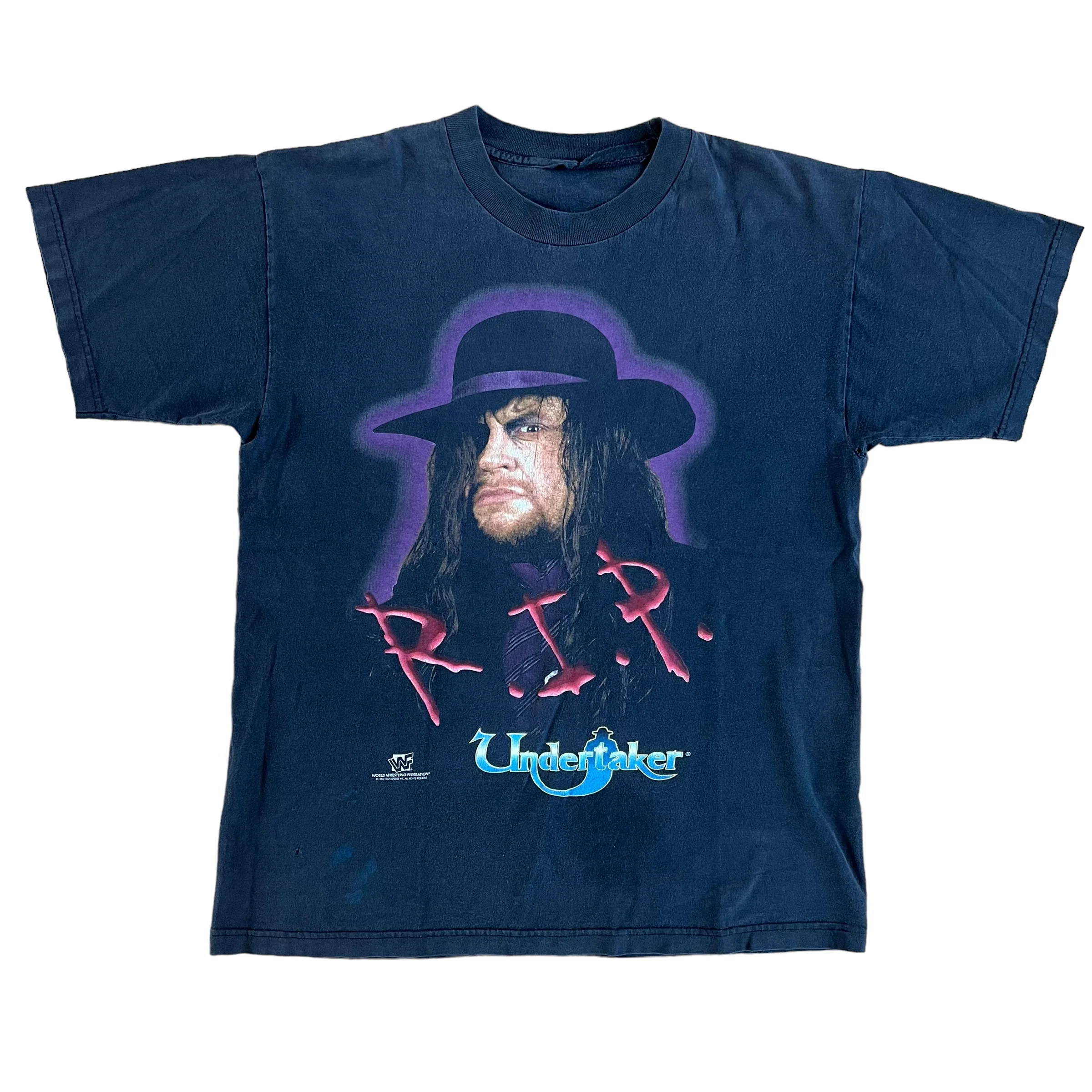 Vintage WWF The Undertake R.I.P. 1996 Graphic Photo T Shirt 90s